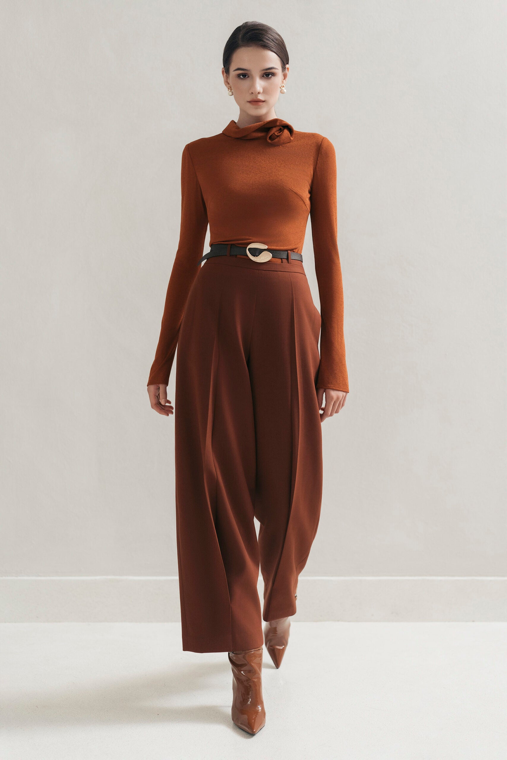 Orange Cocoon Pants