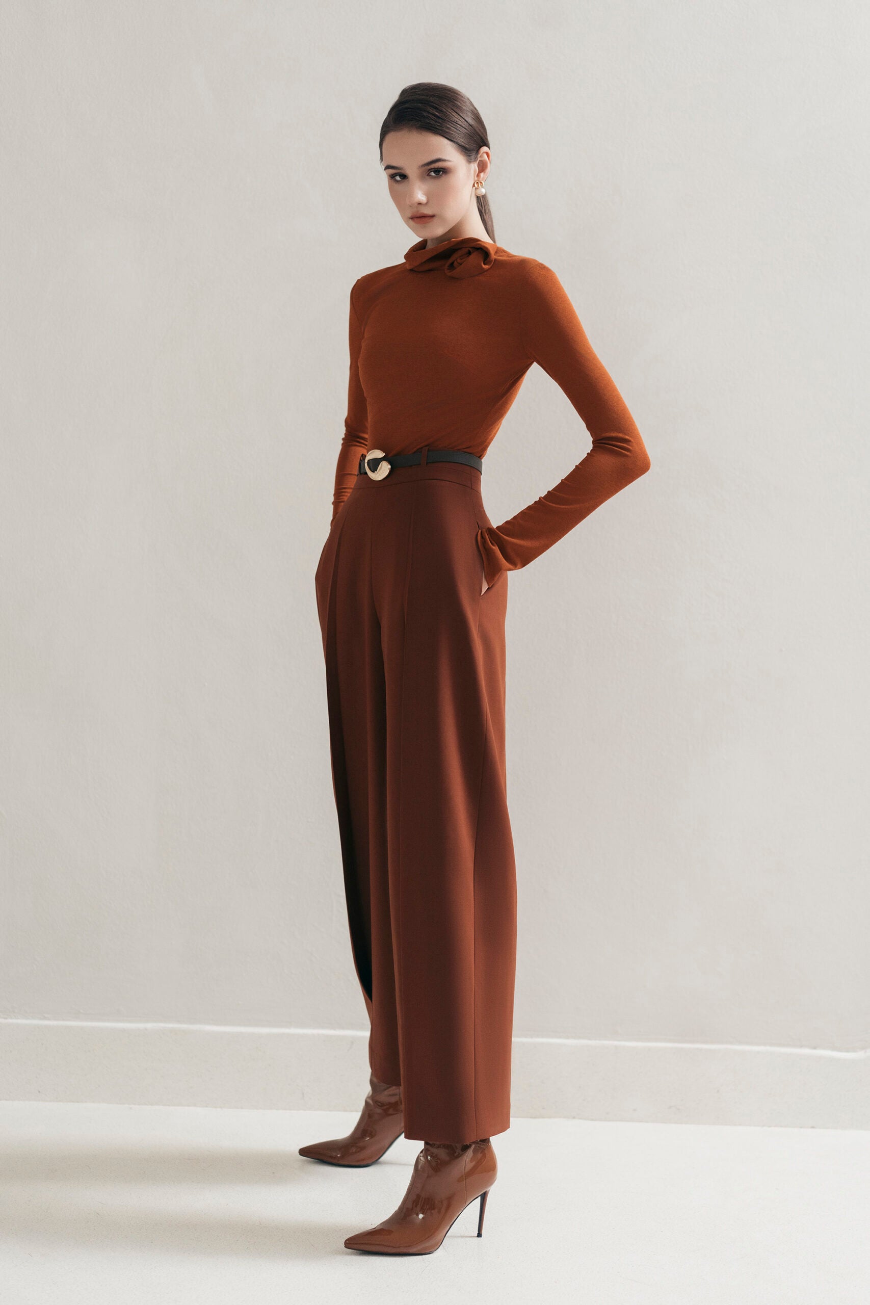 Orange Cocoon Pants