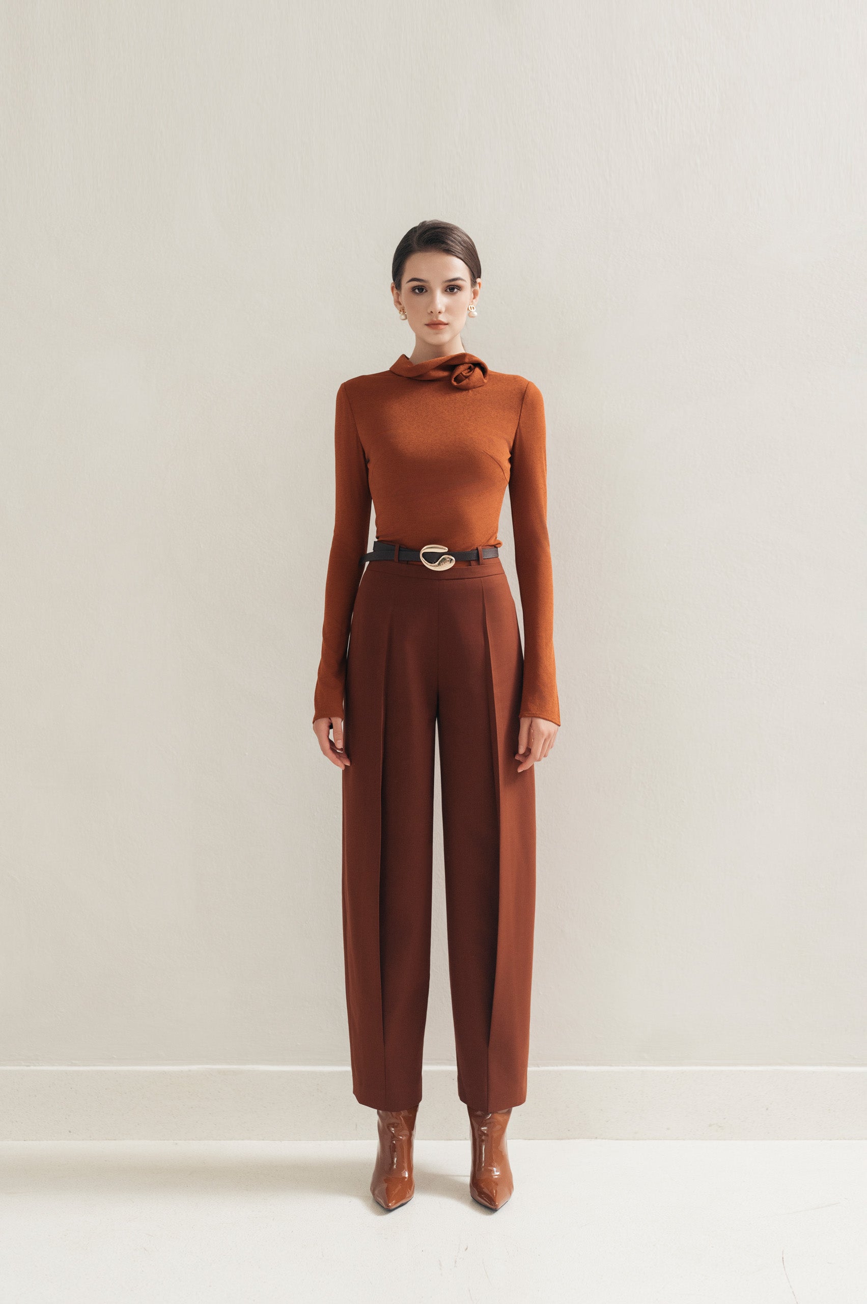 Orange Cocoon Pants