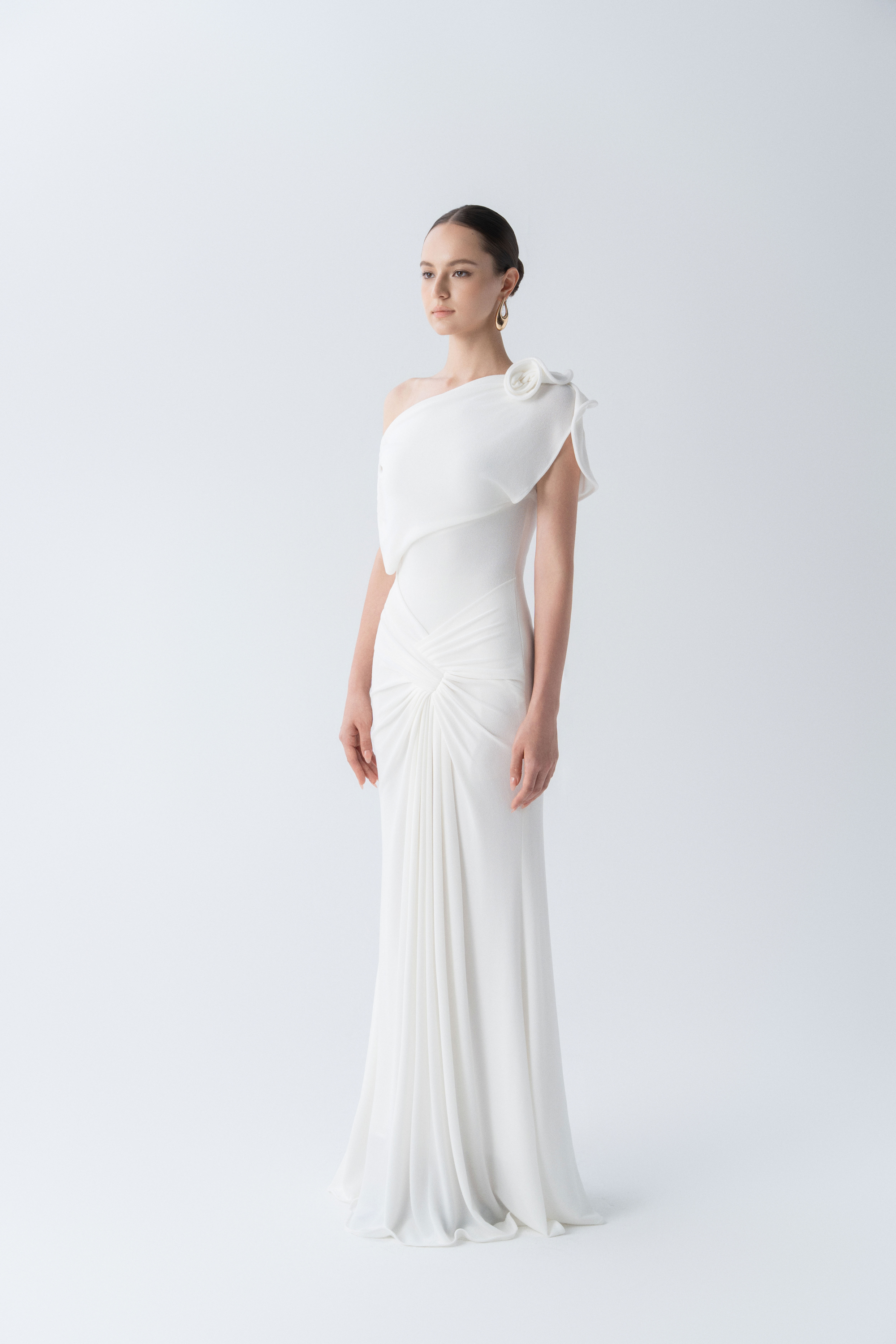 Orchid Drape Gown