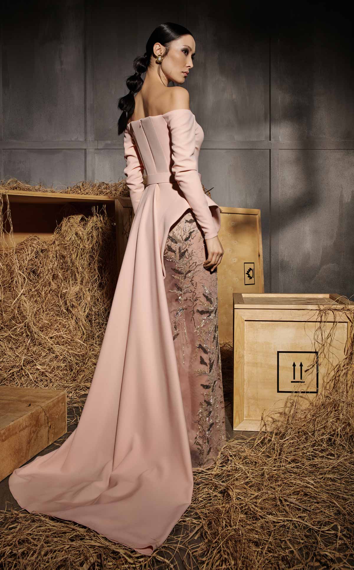 Pink Evening Gown N0660