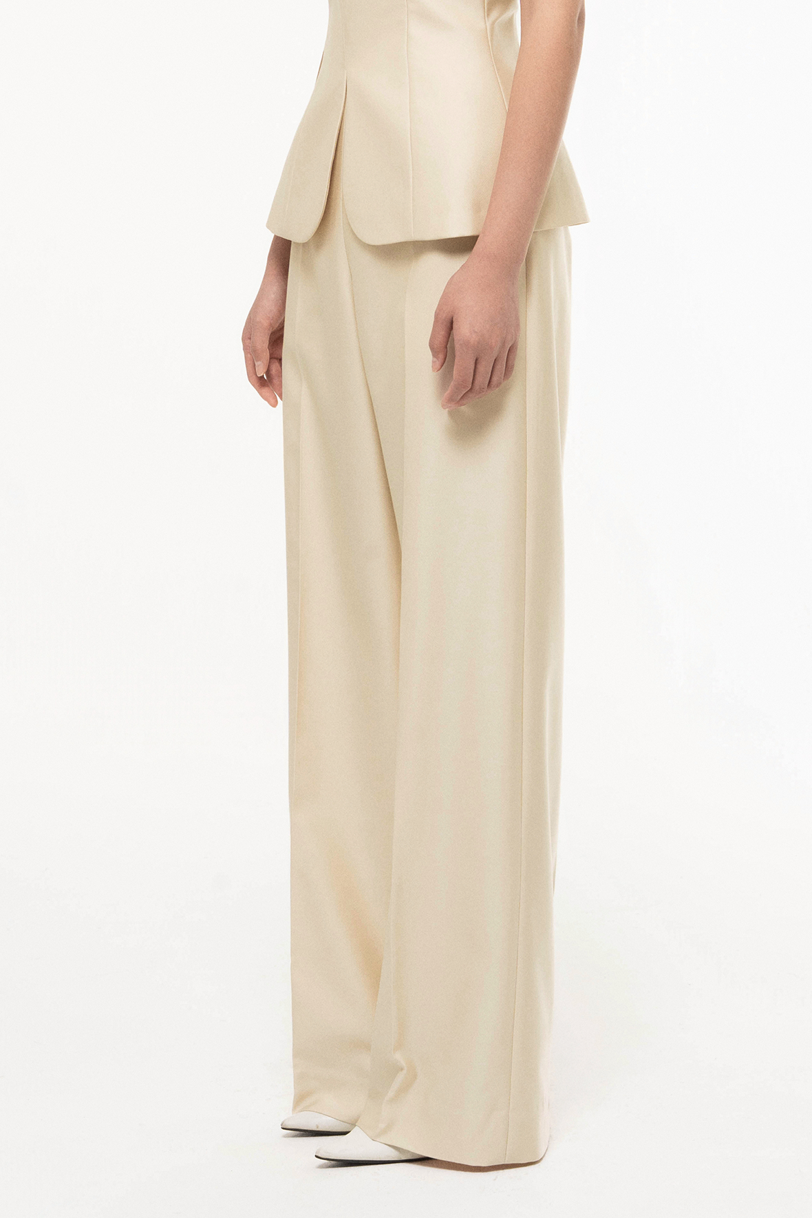 Pleated Wide Leg Pants