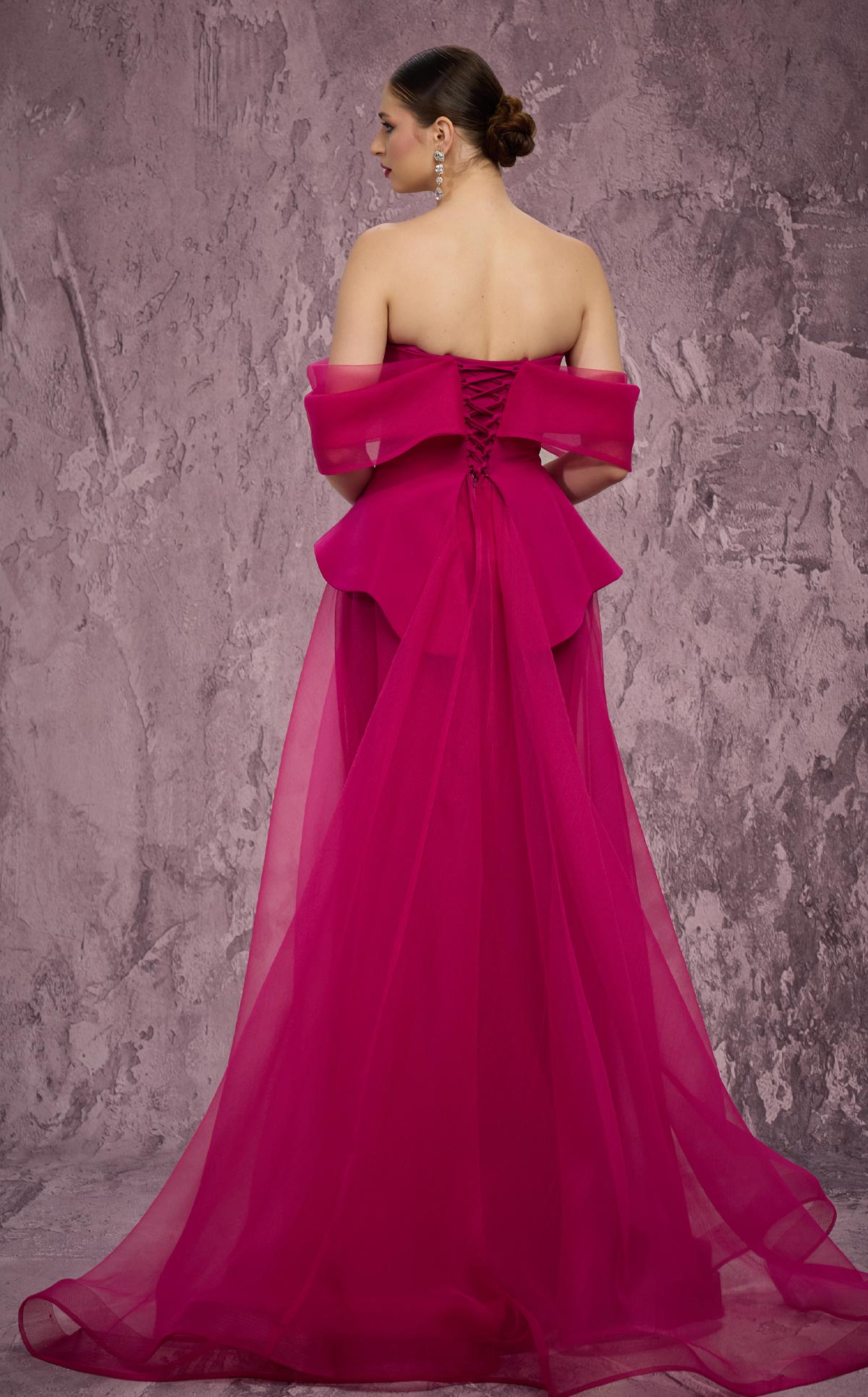 MNM Couture Q1010: Organza & Crepe Ballgown