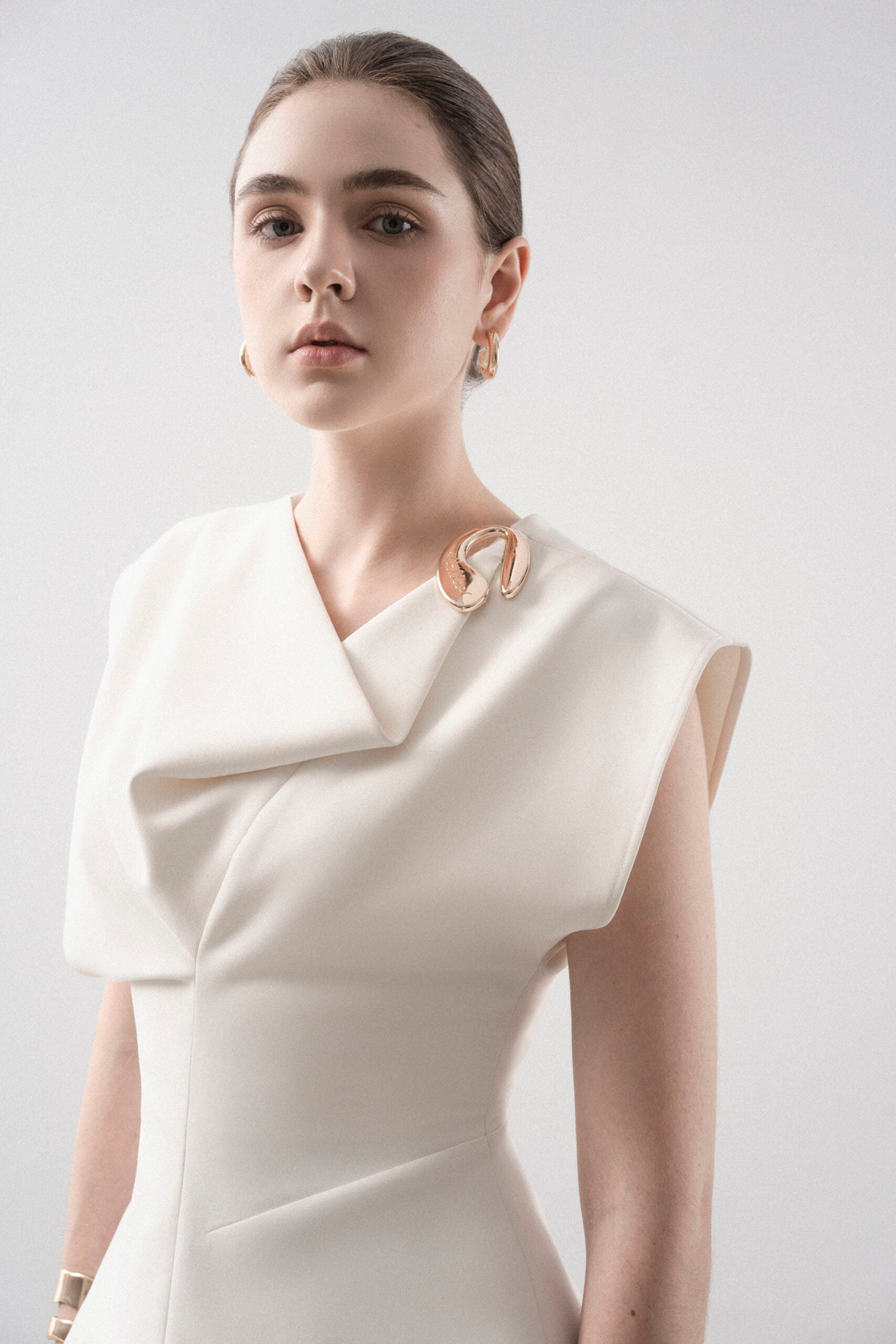 Rachel Asymmetrical Neckline Blouse