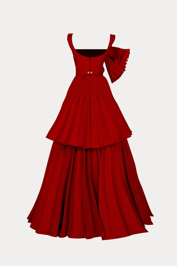 Radiant Evening Jacquard Gown E0017