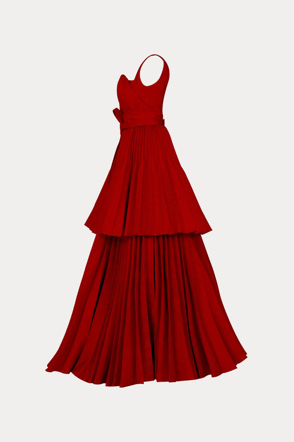 Radiant Evening Jacquard Gown E0017