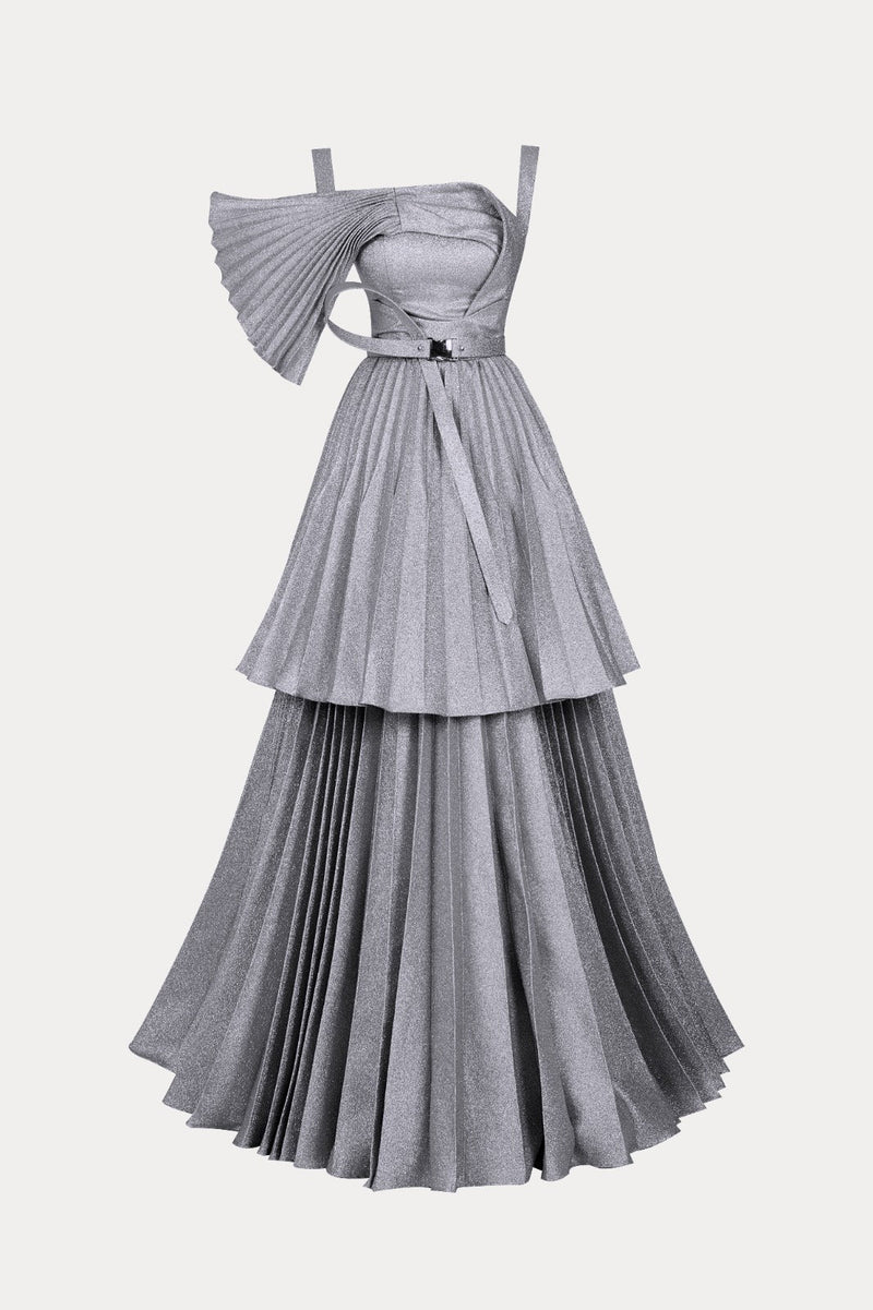 Radiant Evening Jacquard Gown E0017