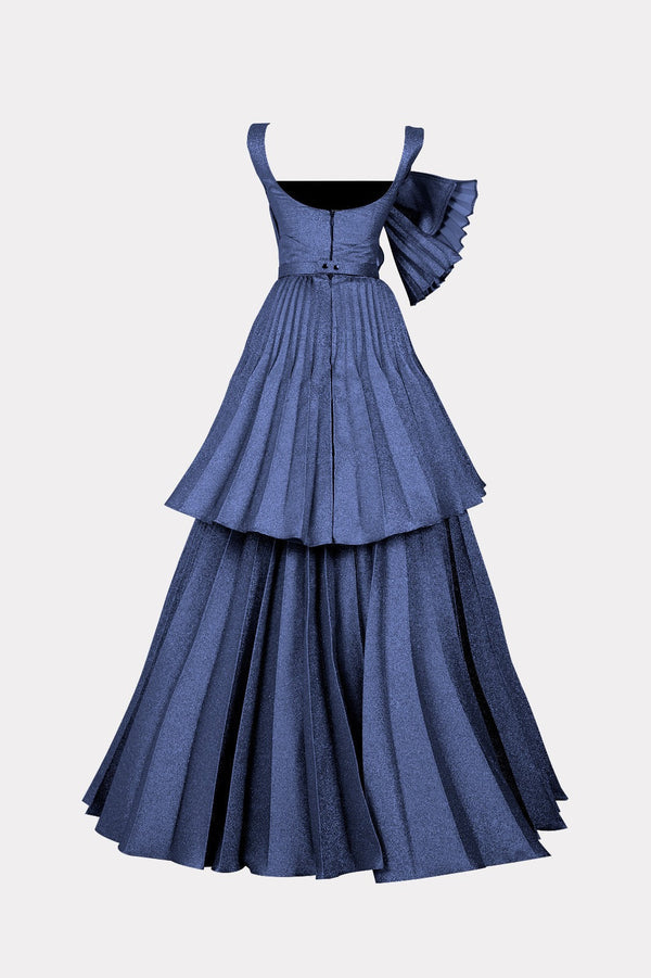 Radiant Evening Jacquard Gown E0017
