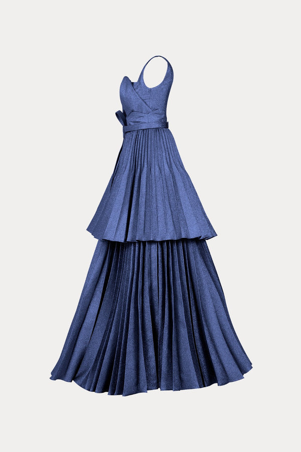 Radiant Evening Jacquard Gown E0017