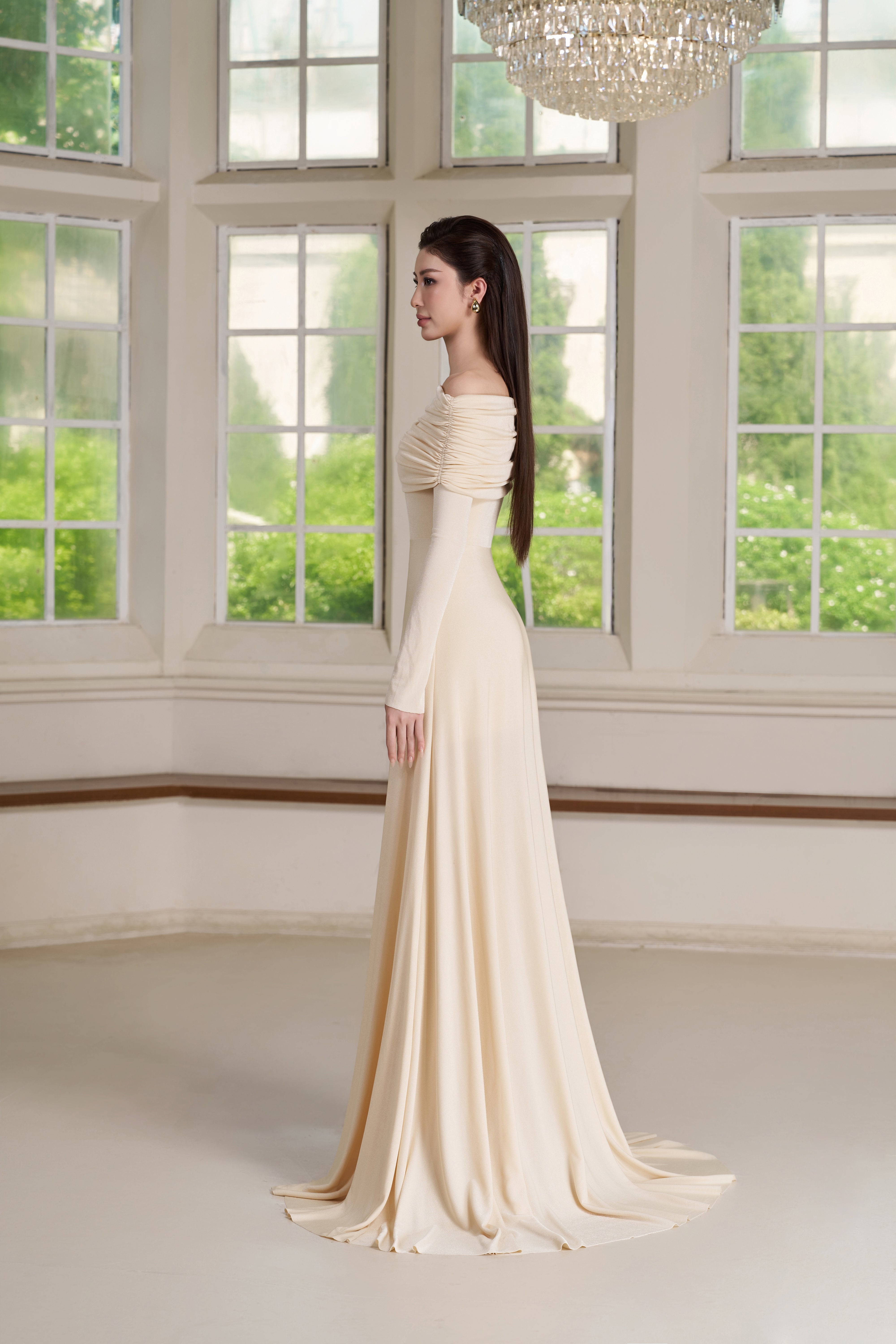 Rae Dress – Ivory Cream Maxi Dress