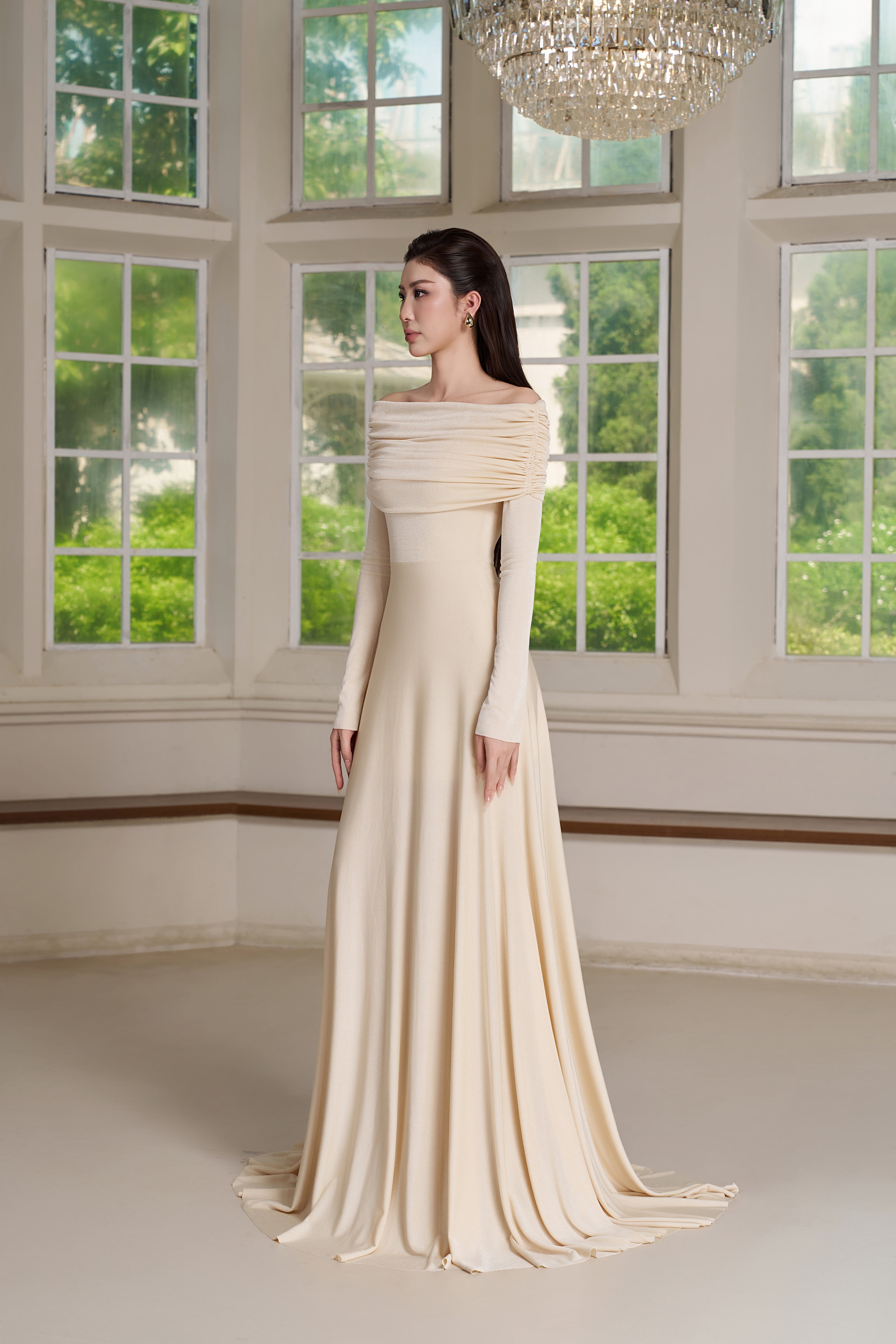 Rae Dress – Ivory Cream Maxi Dress