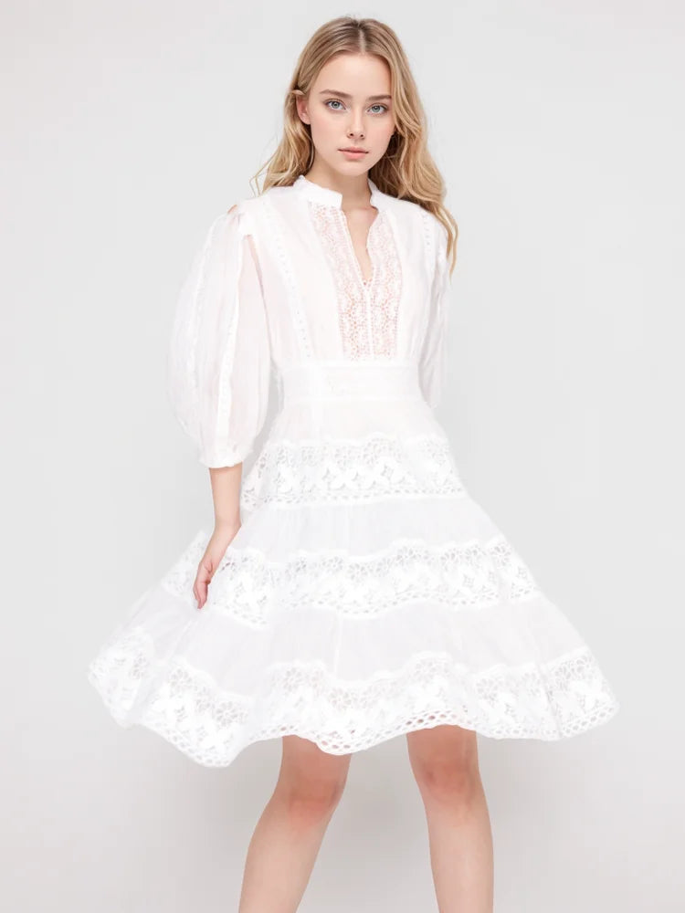 DRESS STYLE - SY911-short dress-onlinemarkat-WHITE-XS - US 2-onlinemarkat