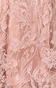 Overskirt Lace Fitted V-Neck Gown 28979
