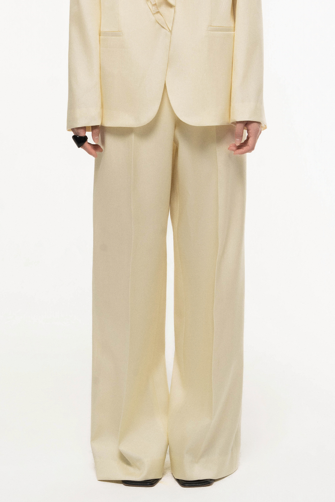Silk Wide-Leg Pants