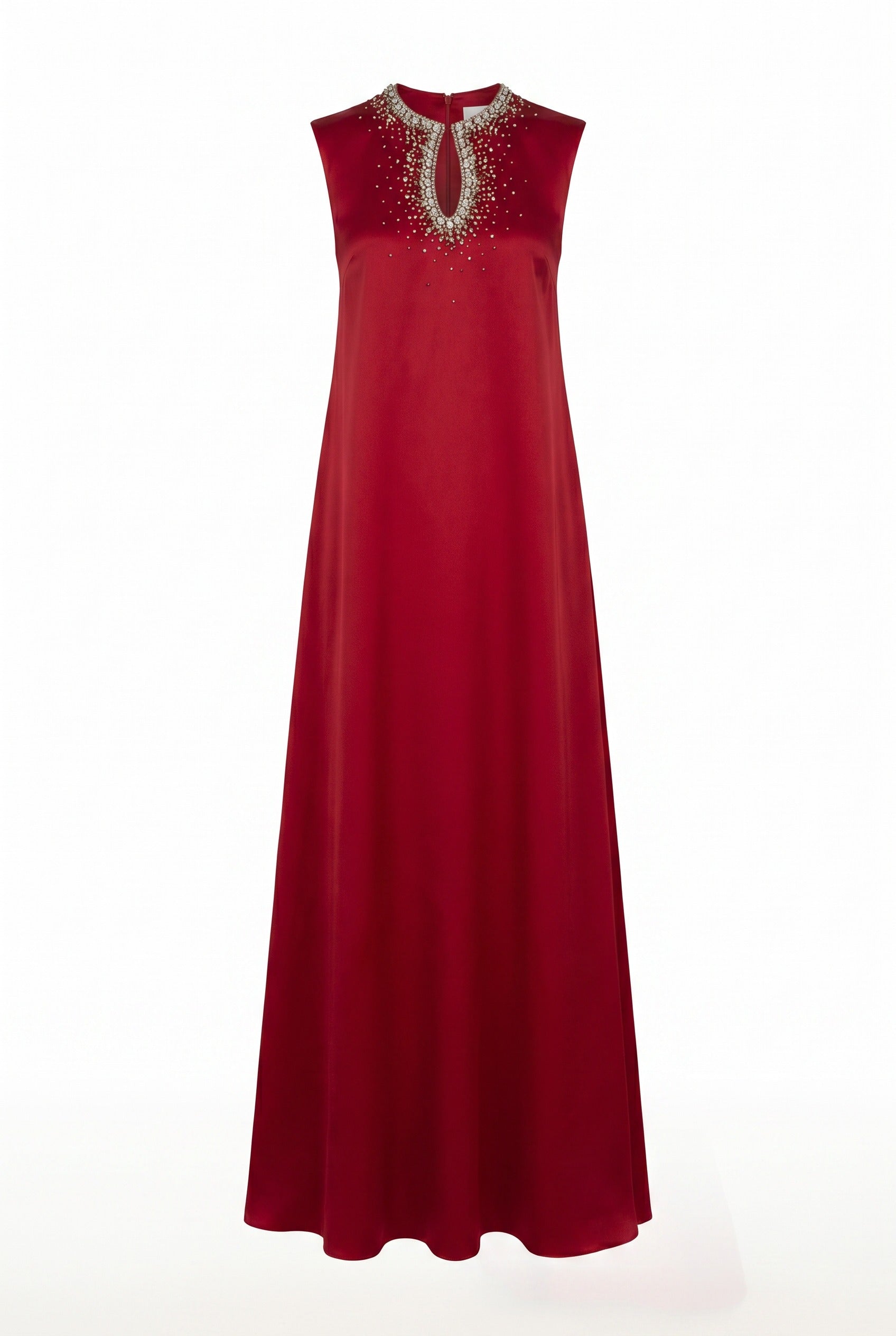 Sophistic Cape Keyhole Neck Velvet Satin Maxi Set