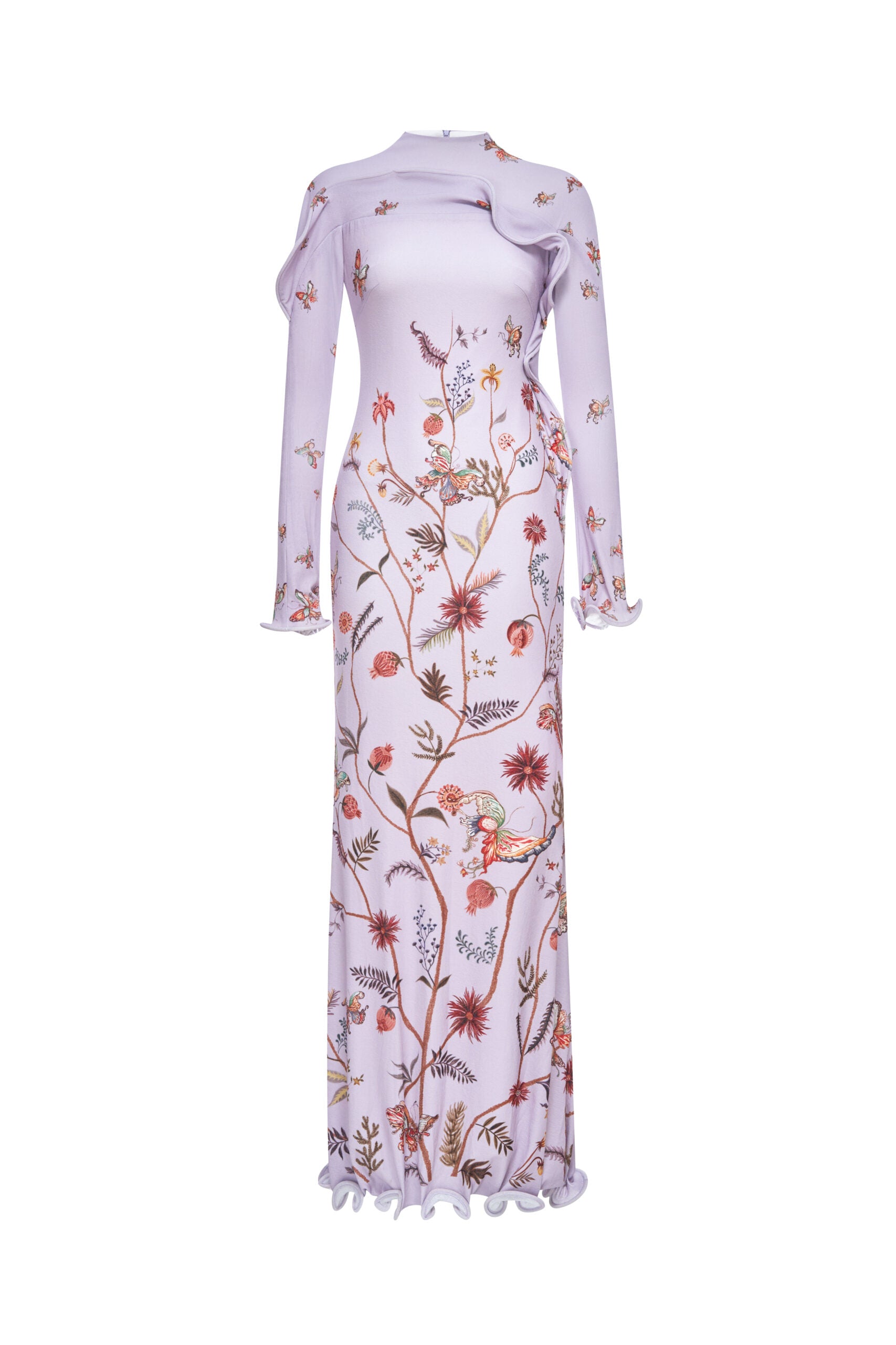 Starfall Bloom Fishtail Dress in Lavender Mittens