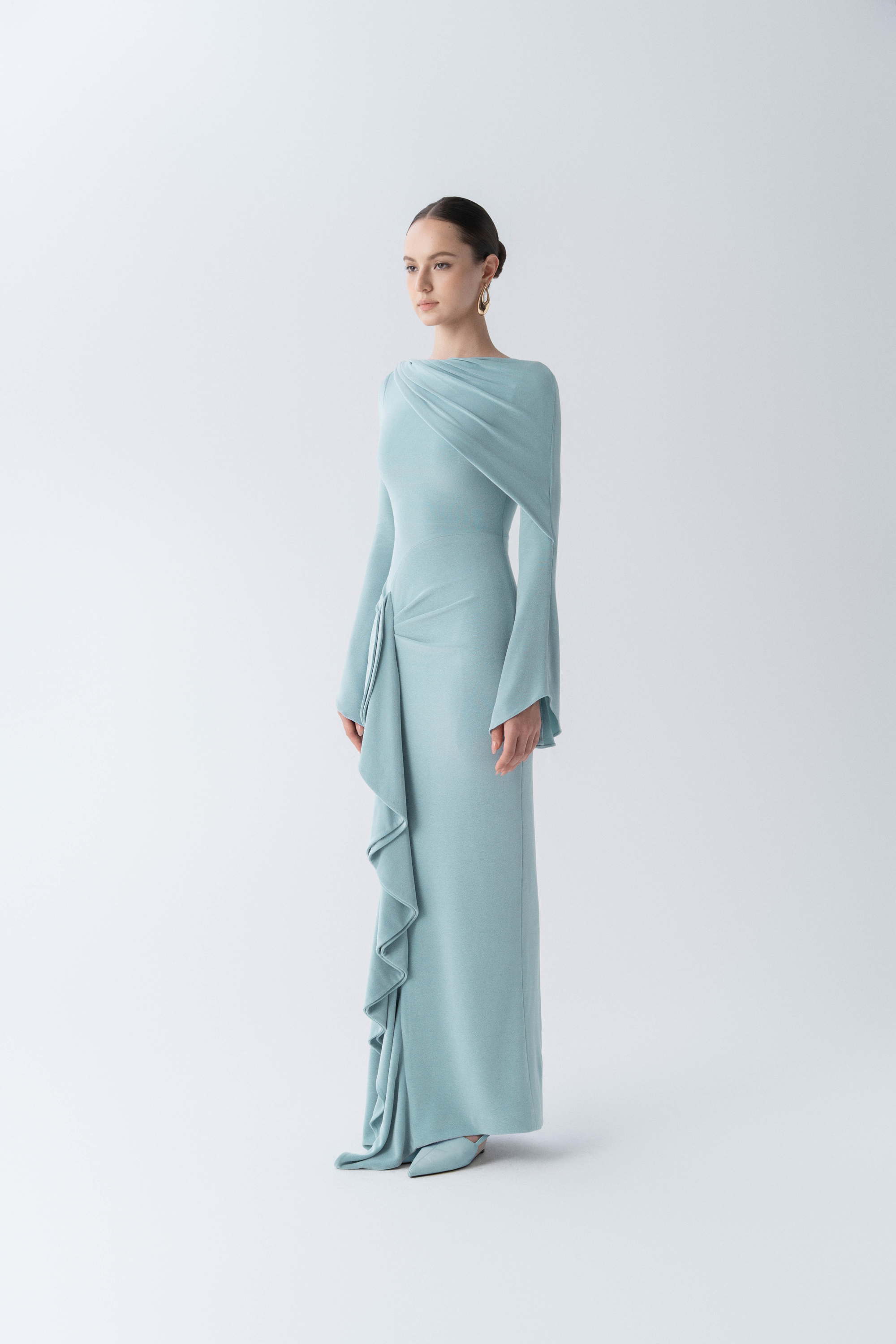 Starlit Ruffle Gown