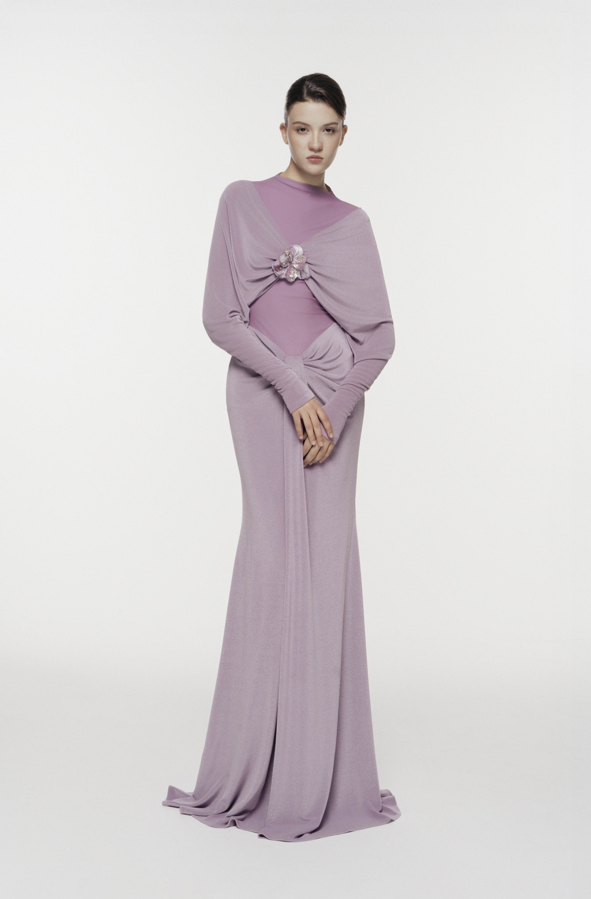 Stone-Embellished Mermaid Gown