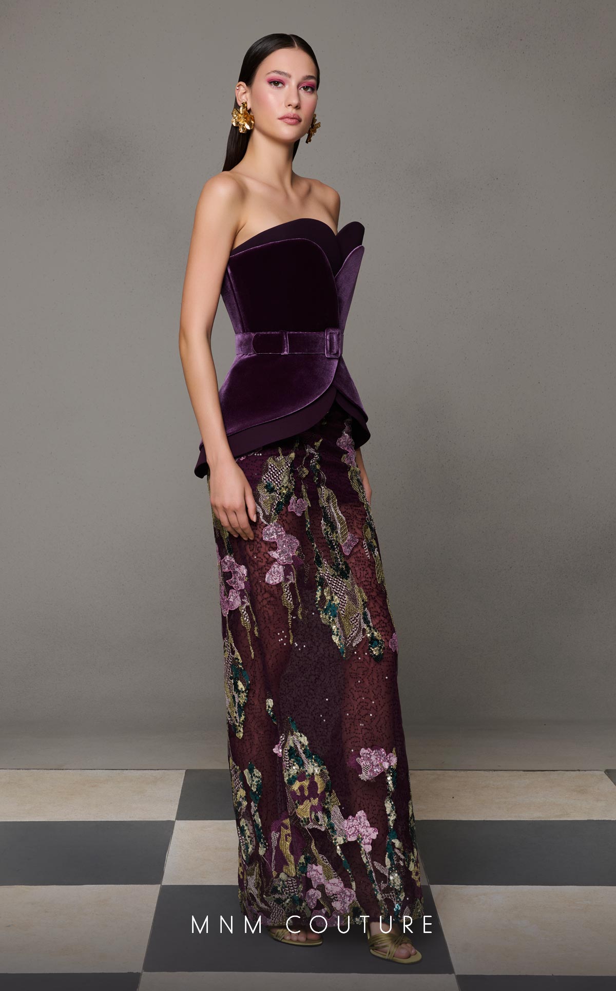 Strapless Evening Gown N0620