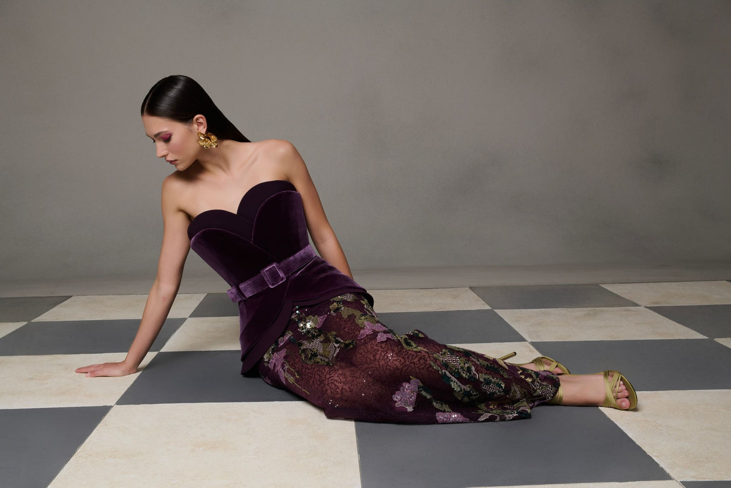 Strapless Evening Gown N0620