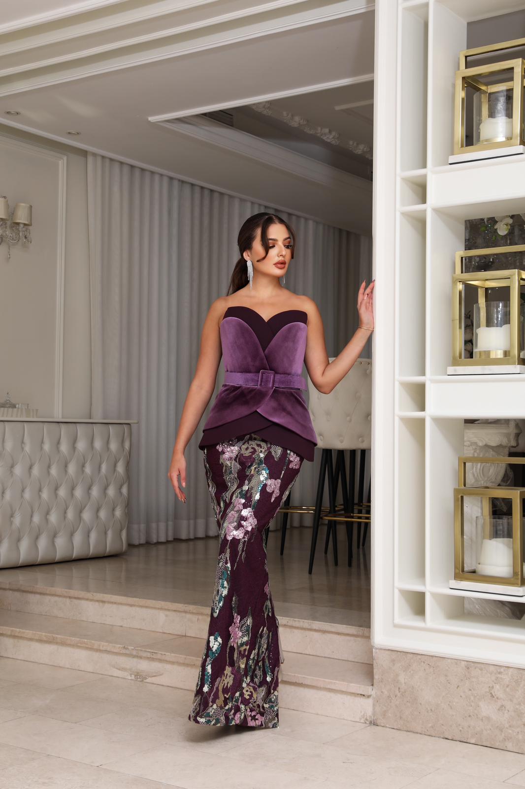 Strapless Evening Gown N0620