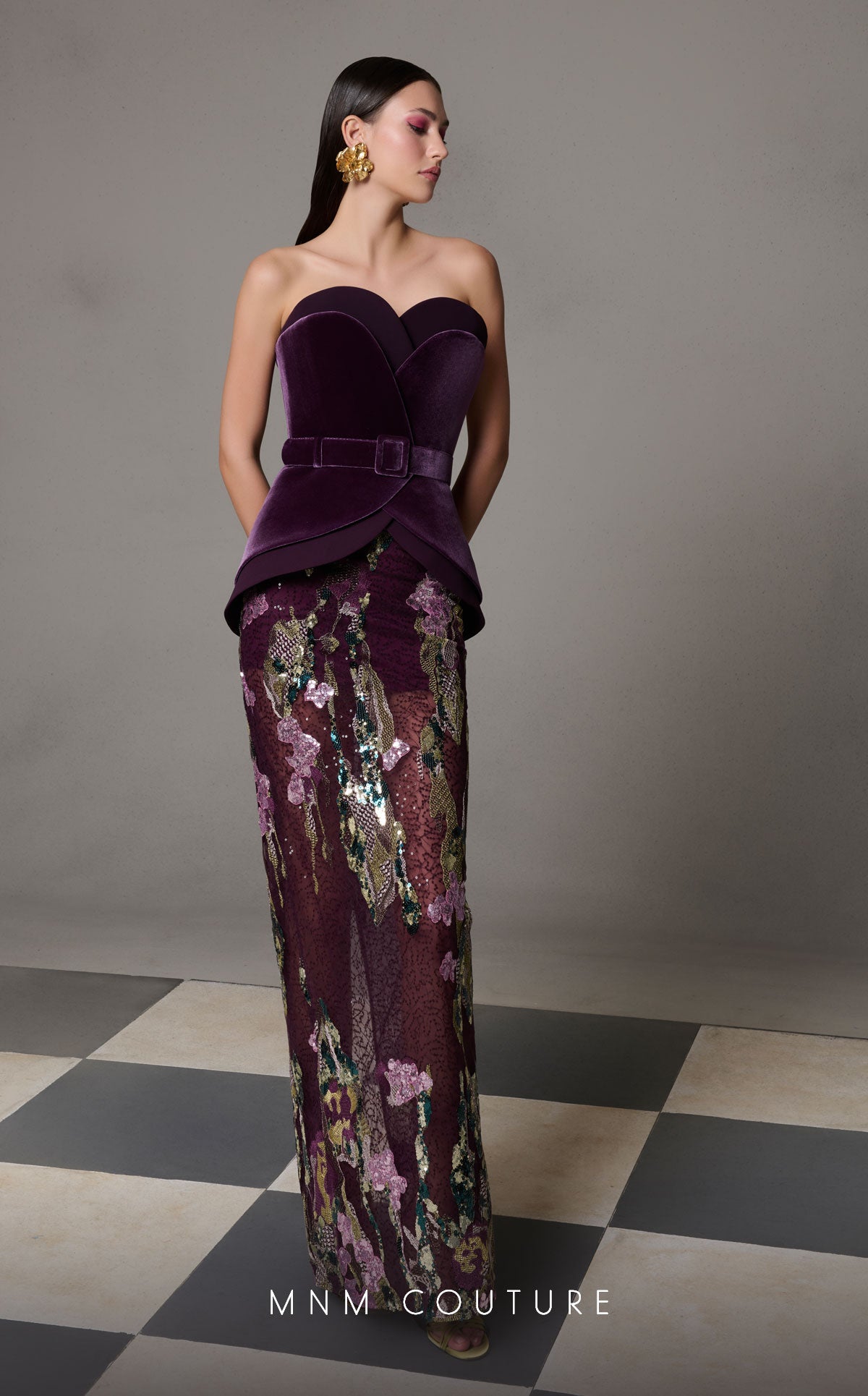 Strapless Evening Gown N0620