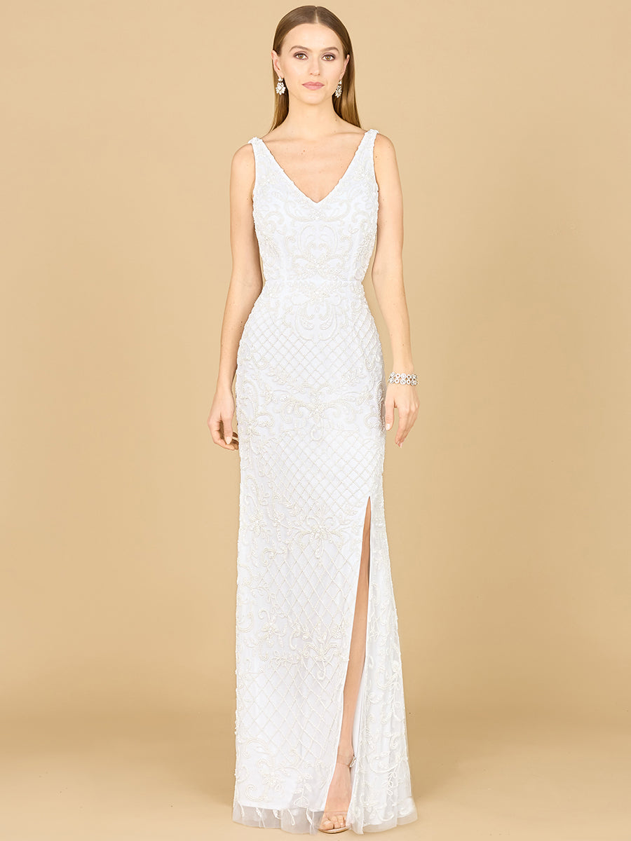 Style 51180 – Ivory Sleeveless A-Line Wedding Gown | Elegant Bridal & Formal Long Evening Dress