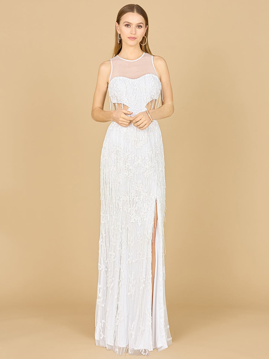 Style 51183 – Ivory Sleeveless Column Wedding Gown | Elegant Bridal & Formal Evening Dress by Lara