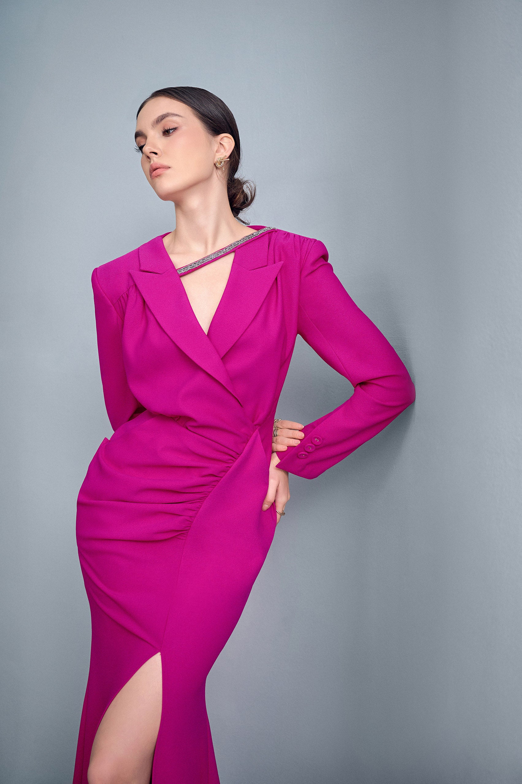 Sweet Fish Tail Slit Dress