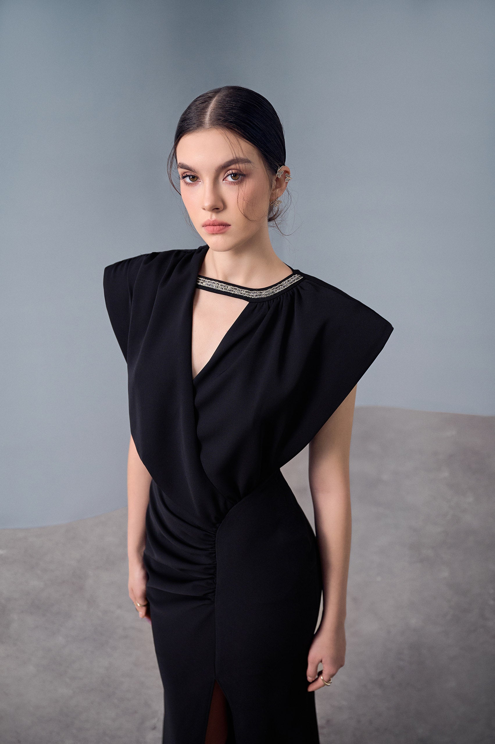 Mellow Asymmetrical Slit Dress