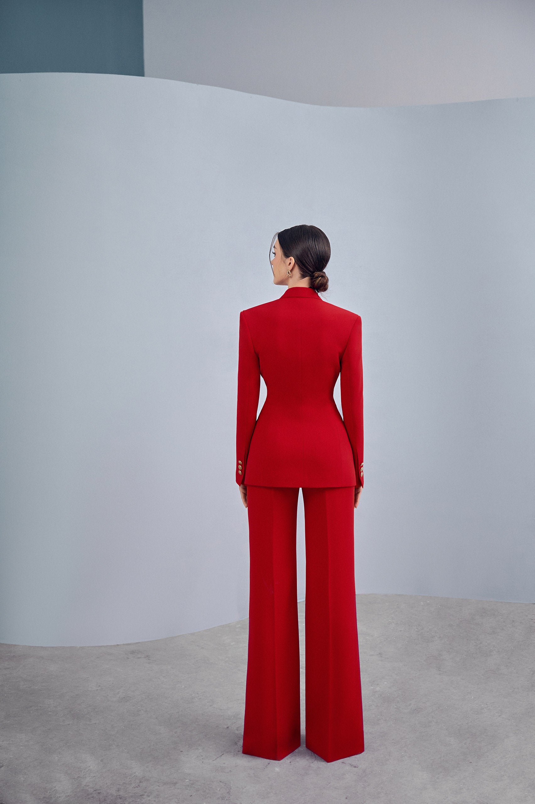 Navy Scarlet Classic Blazer