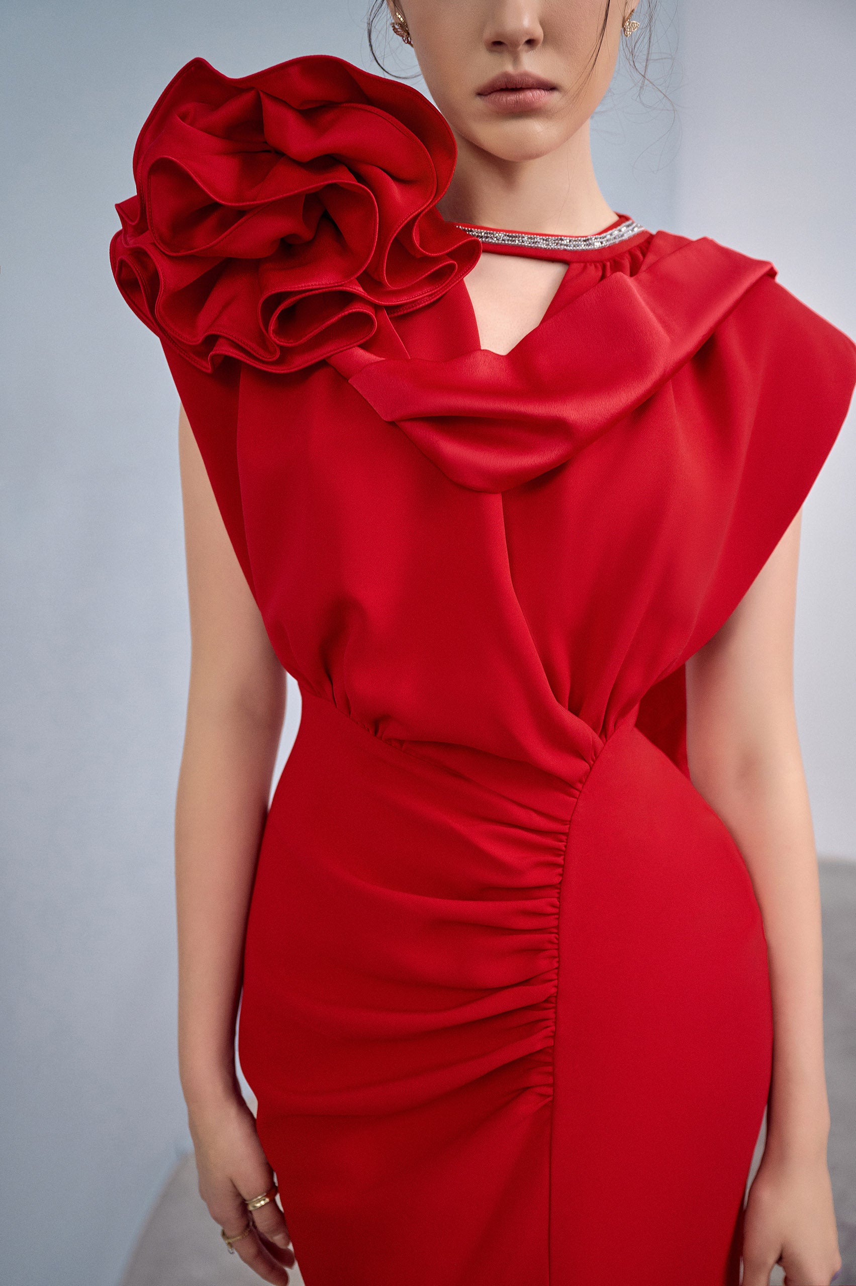 Harmony Asymmetrical Slit Dress VL1011