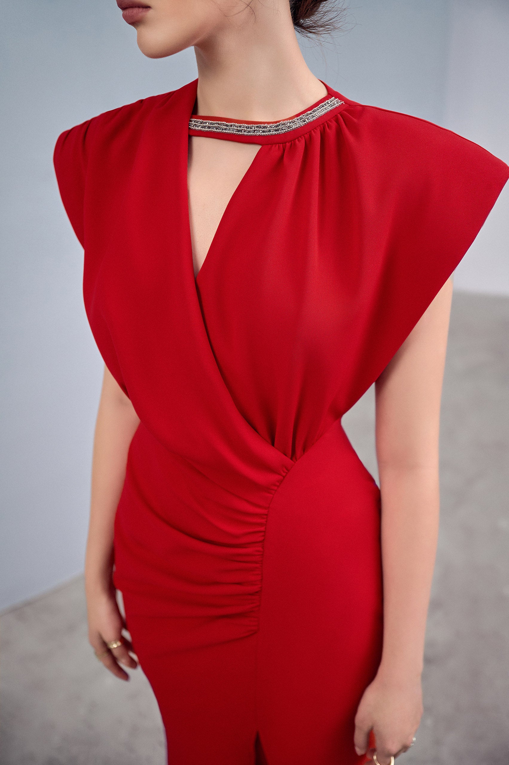 Harmony Asymmetrical Slit Dress VL1011