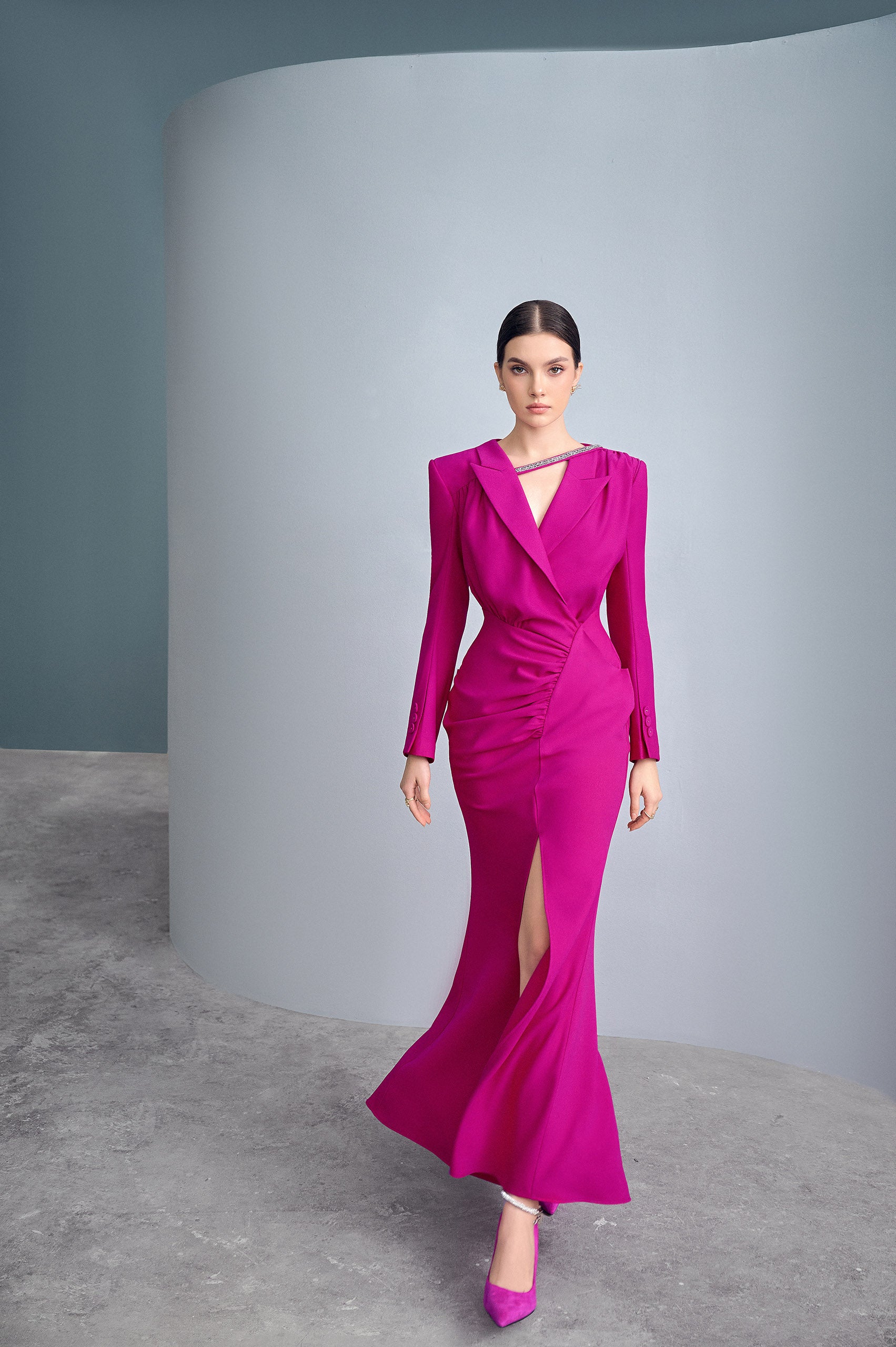 Sweet Fish Tail Slit Dress