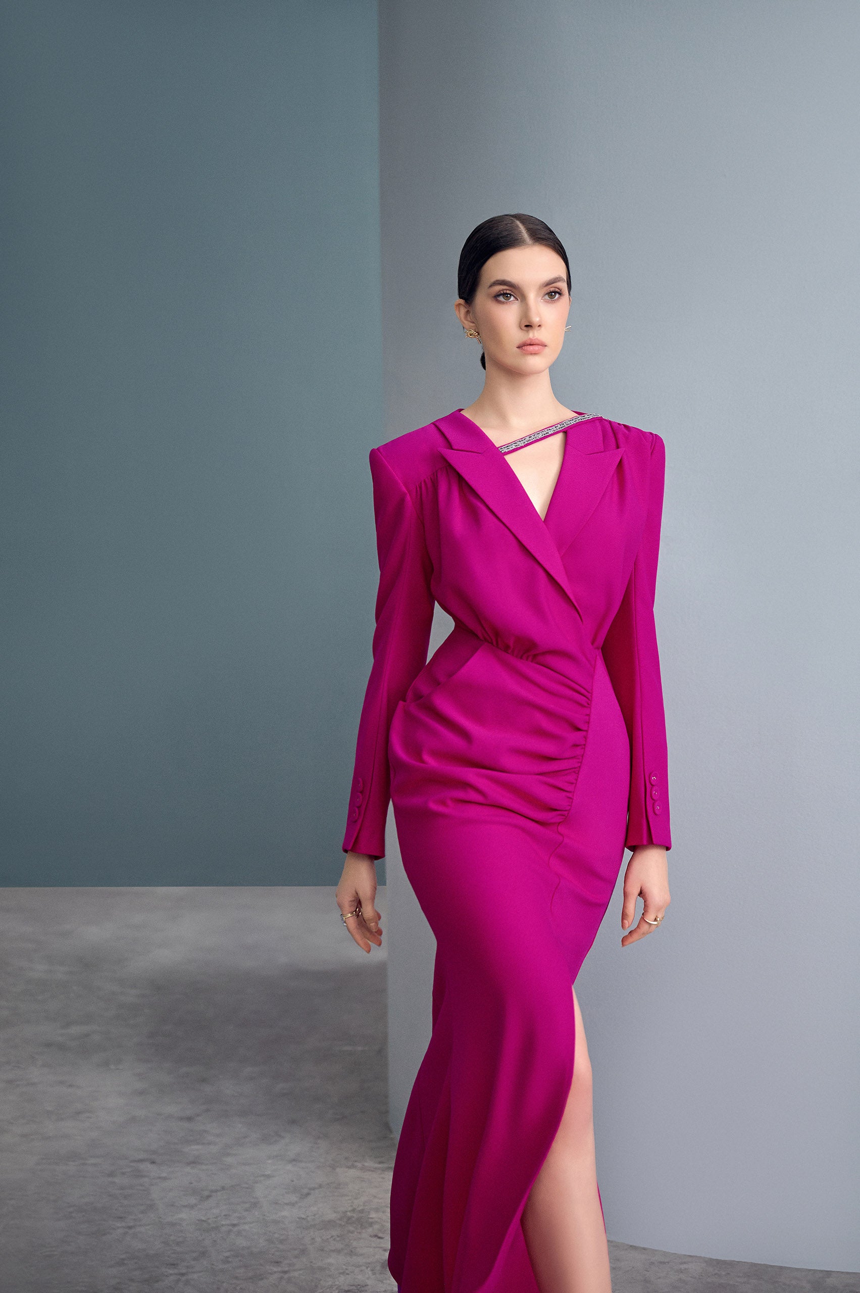 Sweet Fish Tail Slit Dress