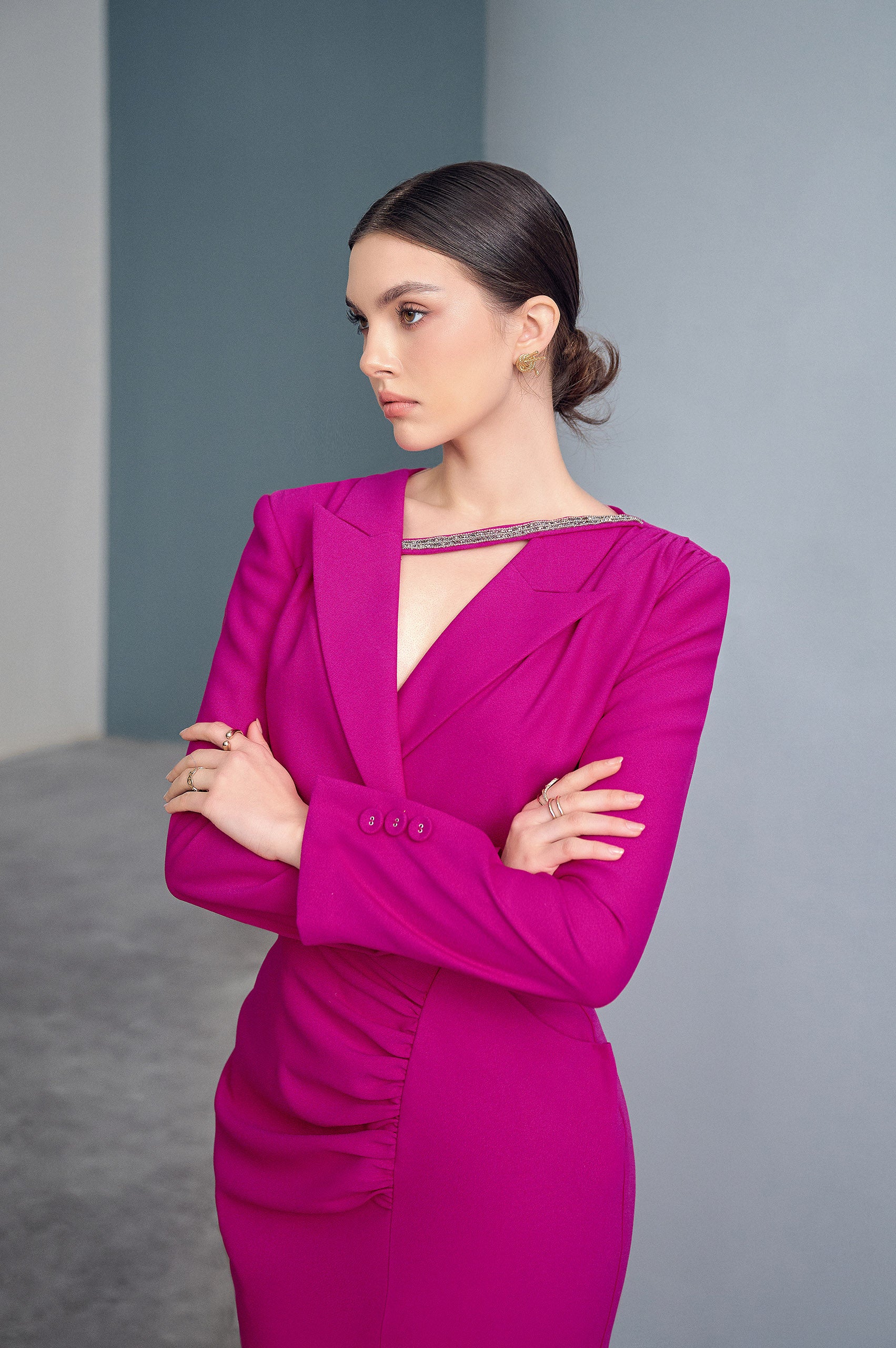 Sweet Fish Tail Slit Dress