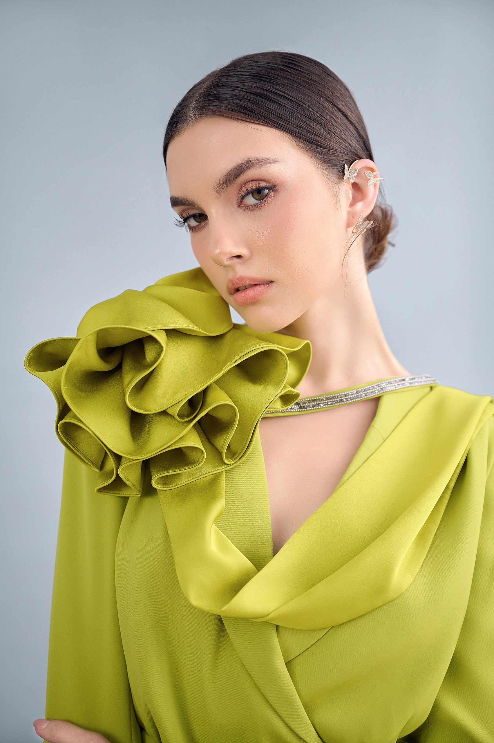 Lilting Fish Tail Slit Dress