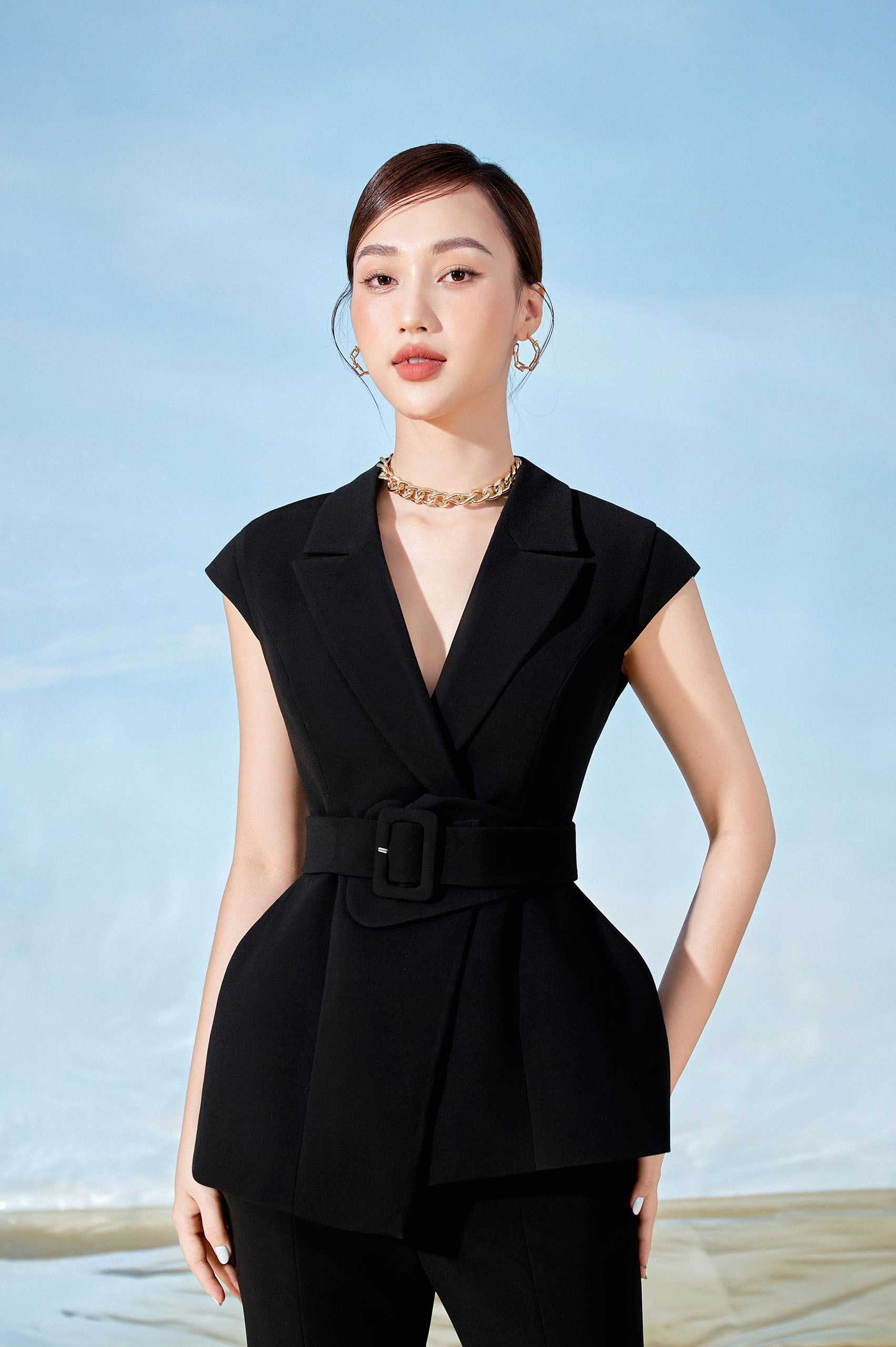 Rum Vest Rum Flared Pants