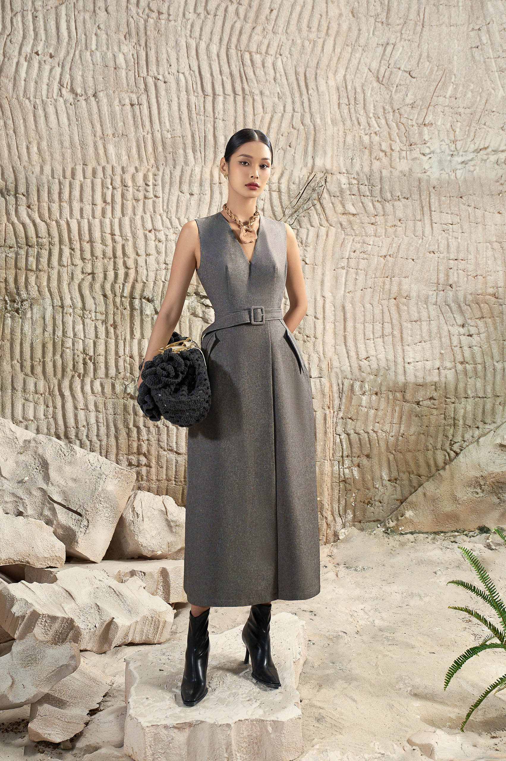 Clay Wide Strap Dress