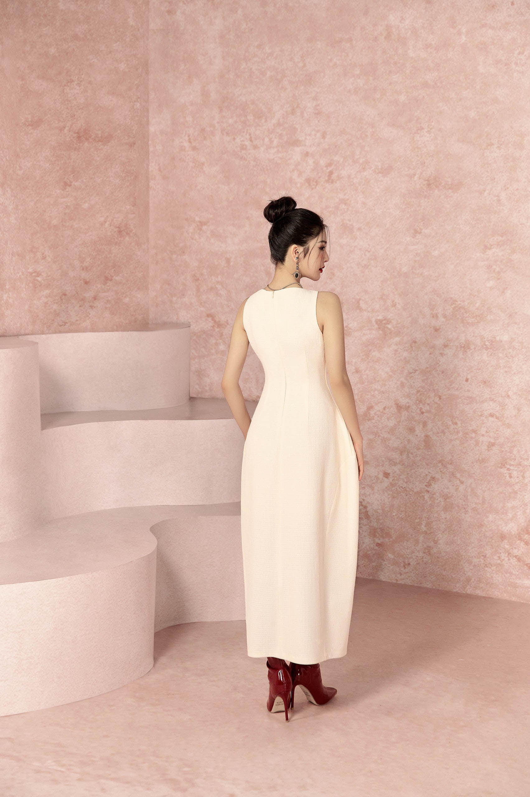 Artistic Patterned 3D Bell Dress