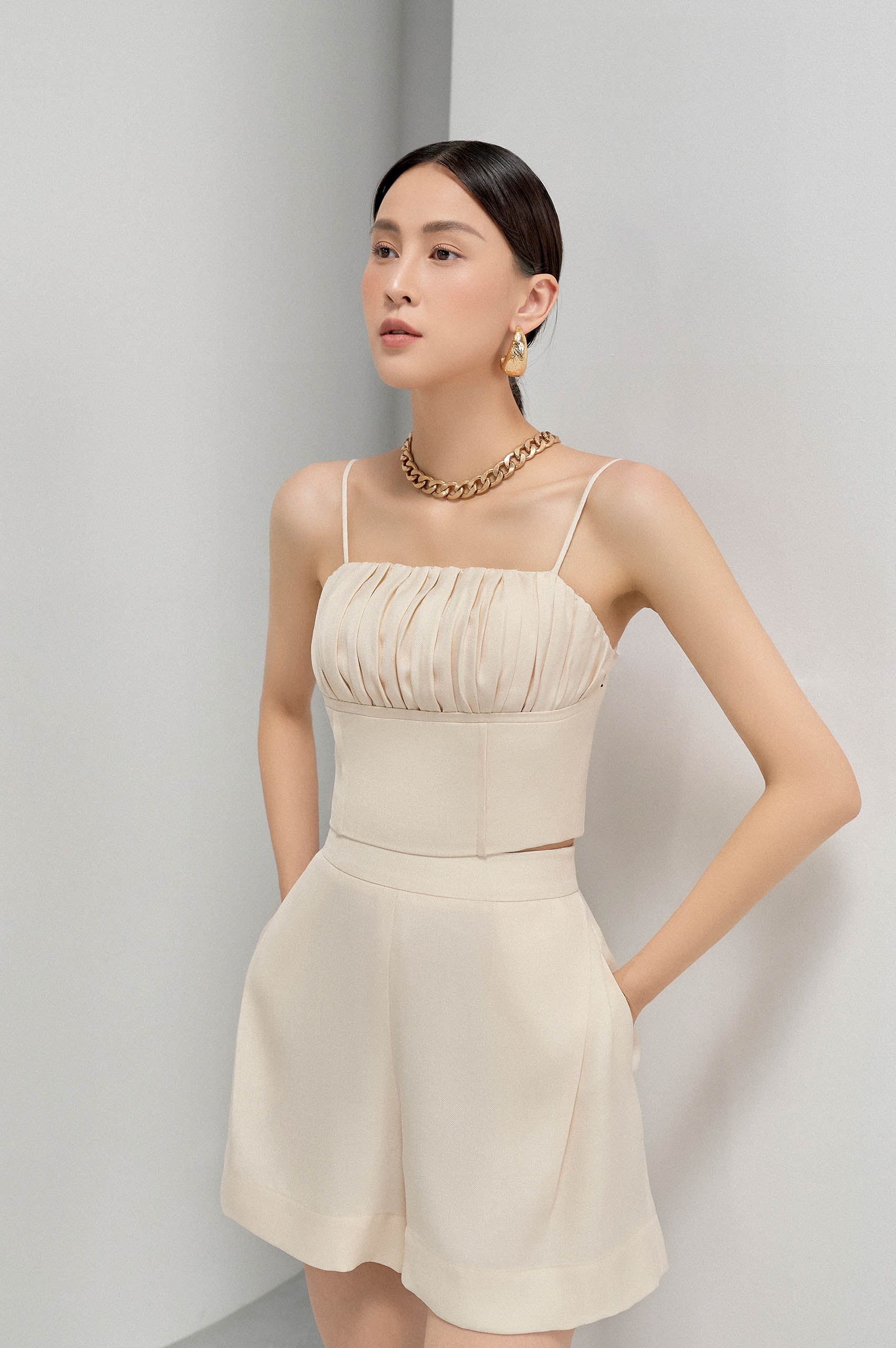 Dawn Spaghetti strap Ice Cream Light Shorts