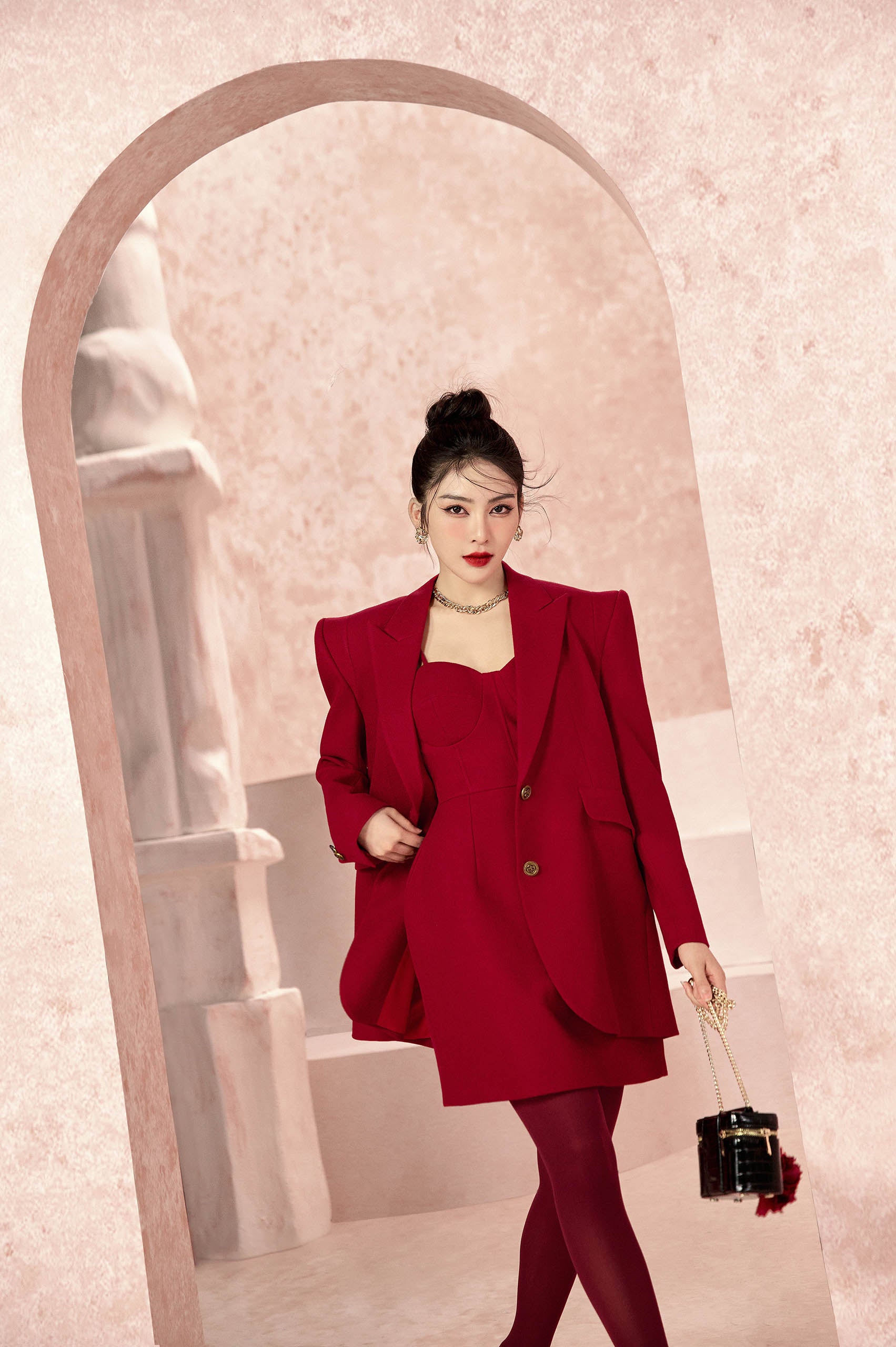 Blossom Maroon Blazer