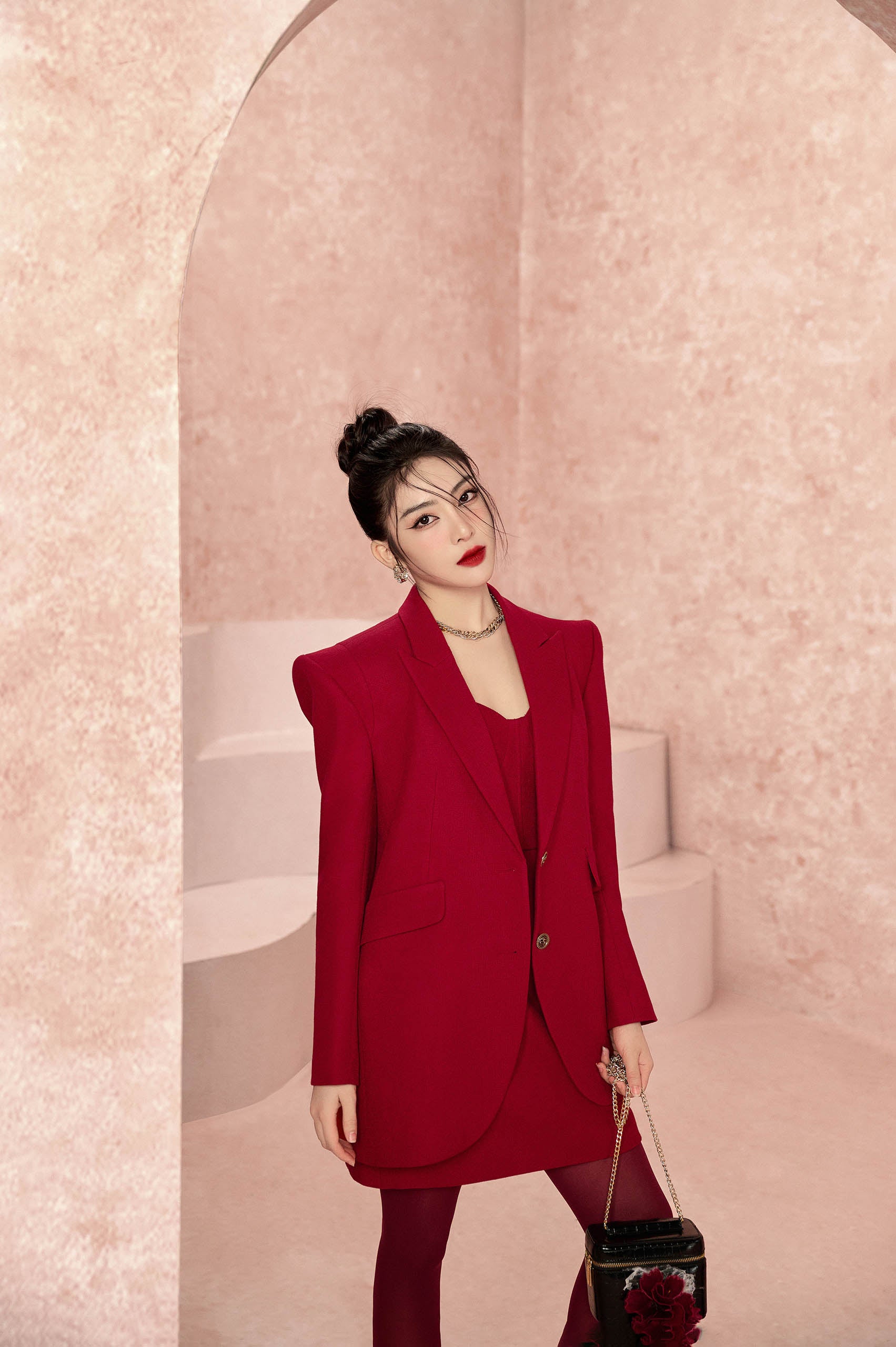 Blossom Maroon Blazer