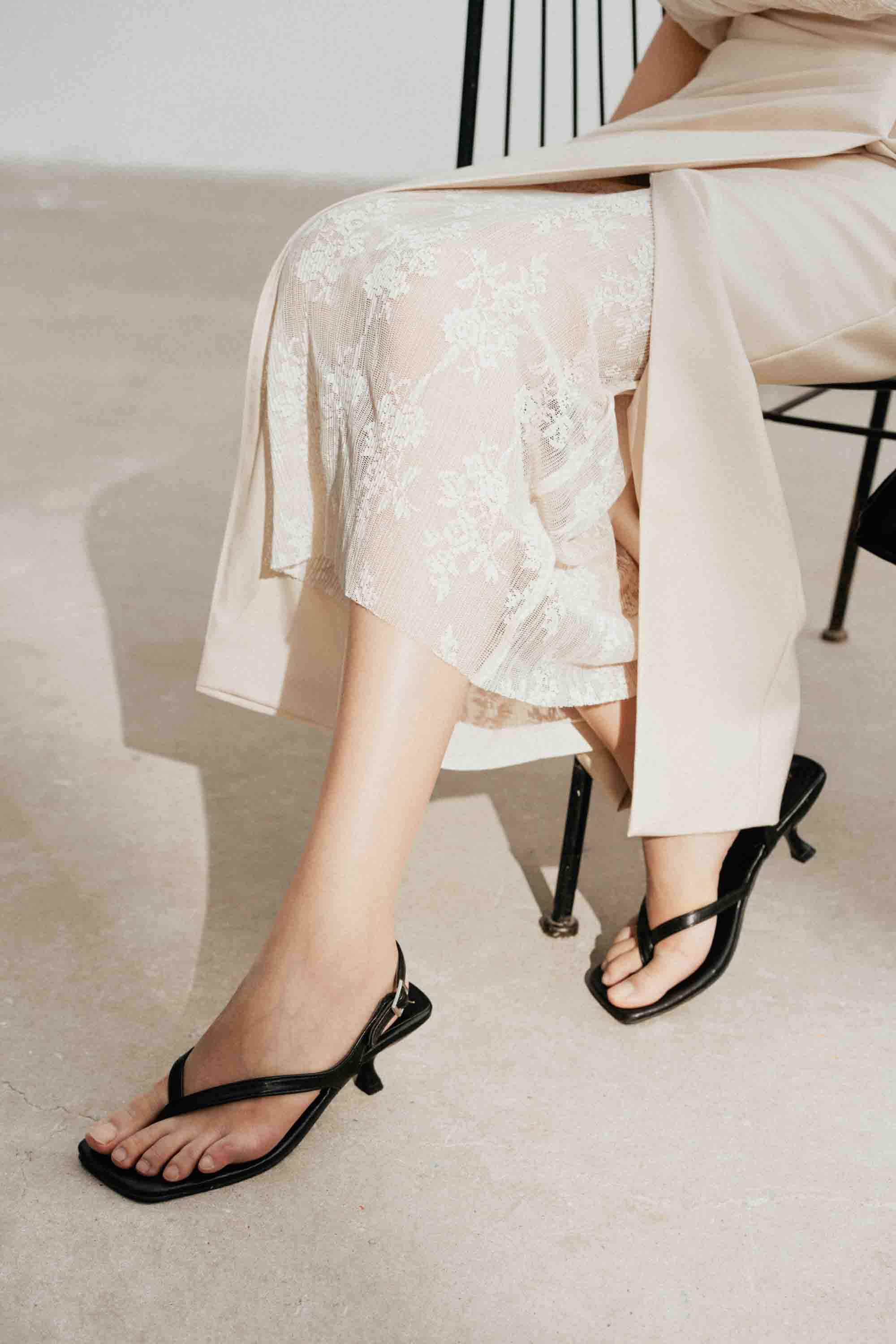 V-Neck Lace Pencil Dress