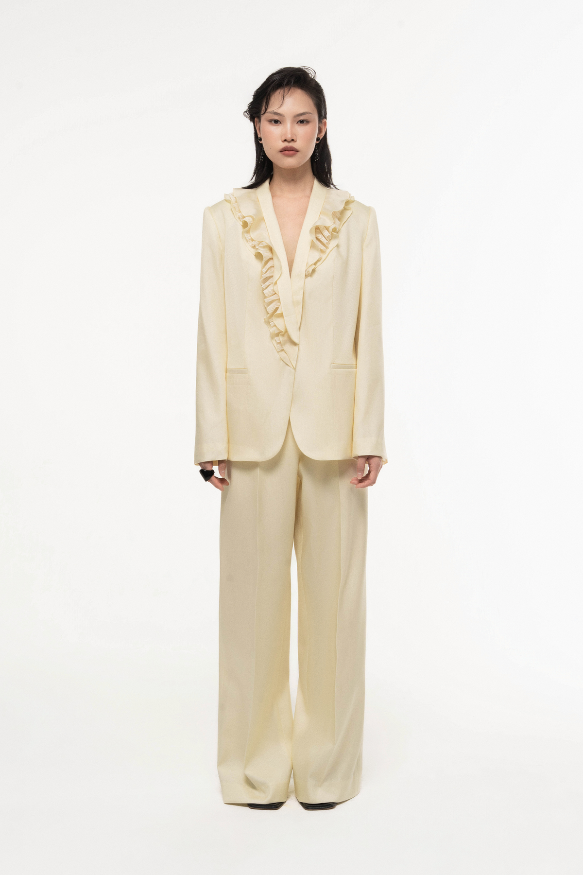 V-Neck Ruffle Set Design