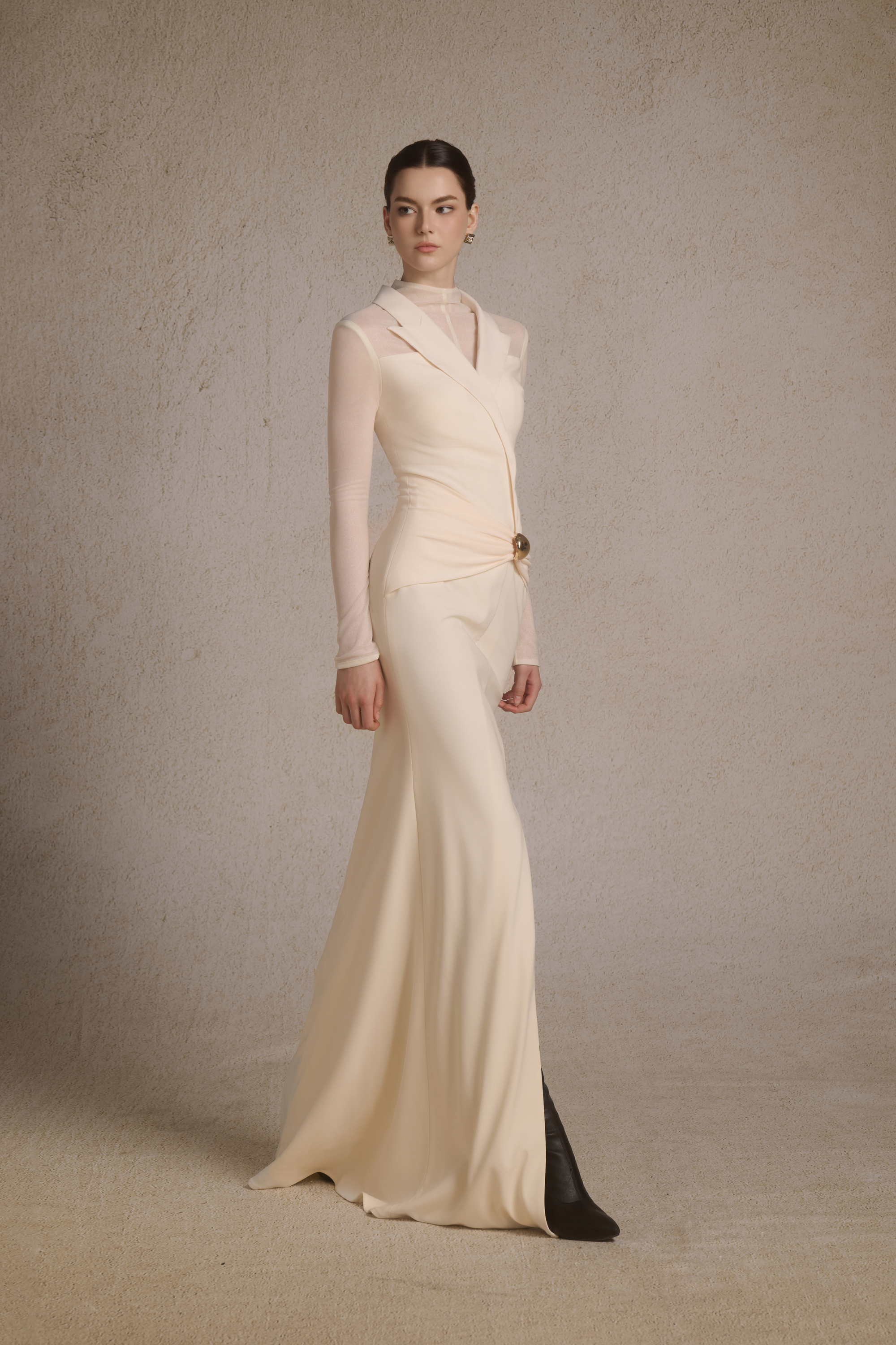 Vesta Knot Midi in Cream