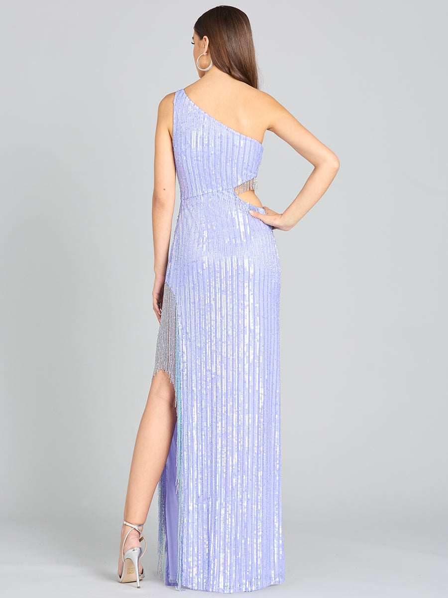 Wendy Beaded Fringe Gown 9978