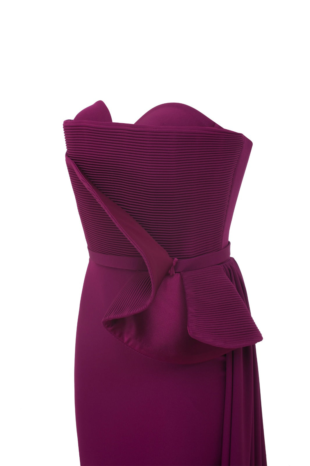 Magenta Strapless Evening Gown N0520A