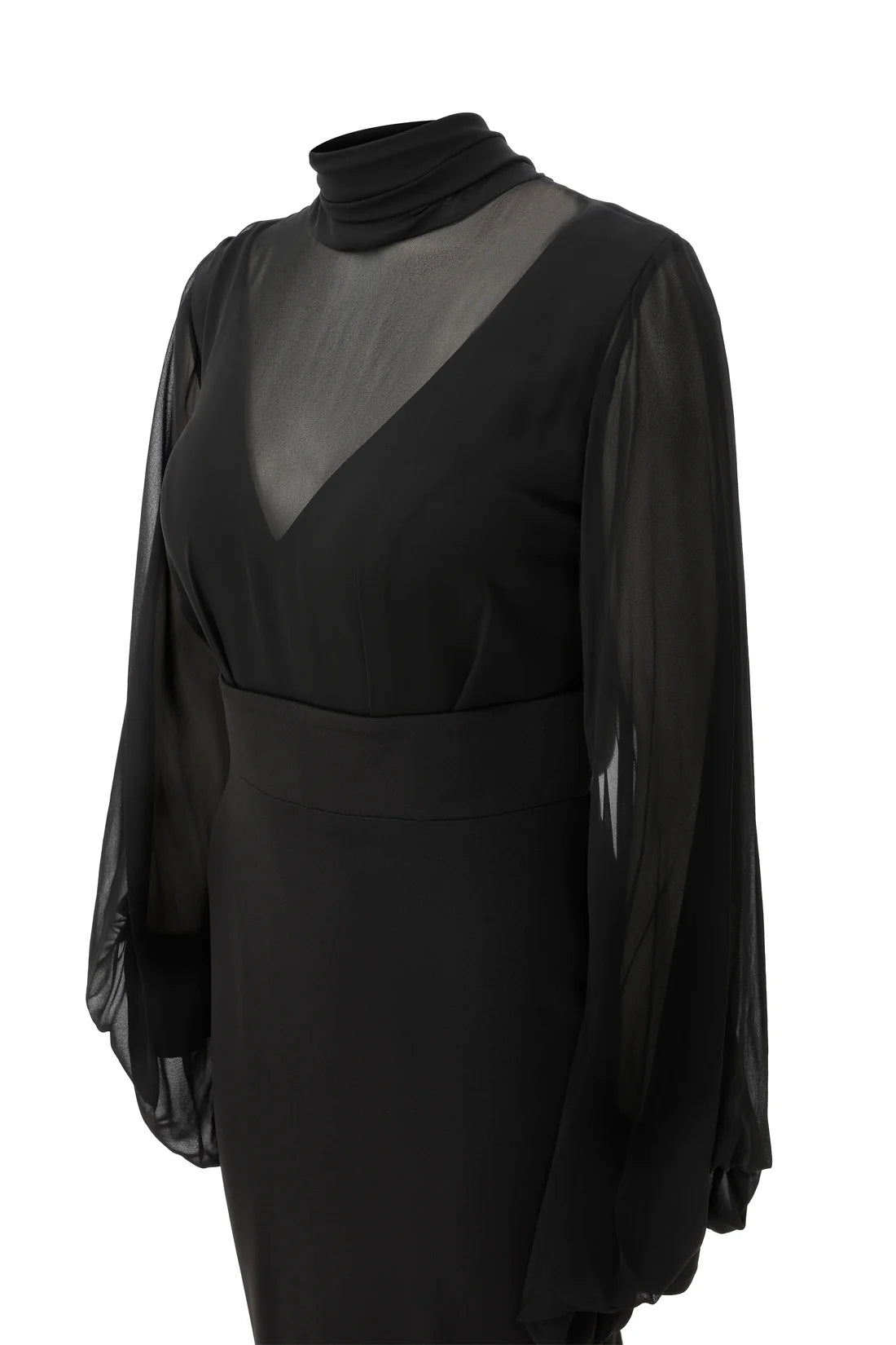 Illusion High Neckline Mermaid Gown 2637B