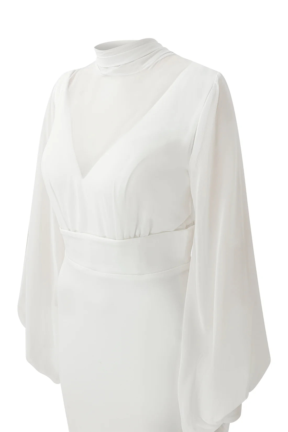 Illusion High Neckline Mermaid Gown 2637B